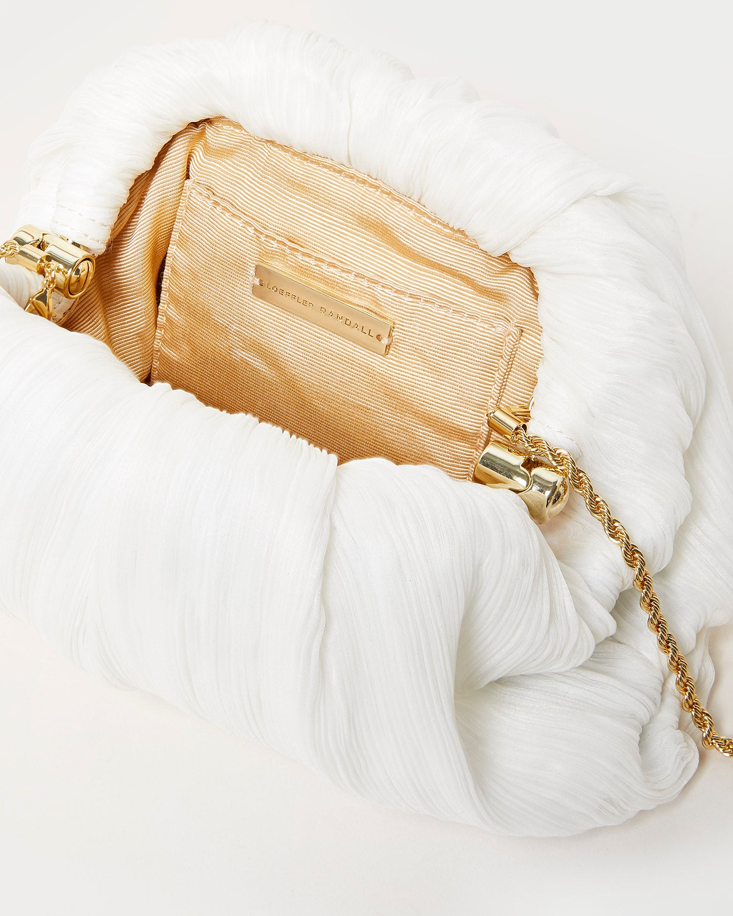 Bailey Pearl Pleated Dome Clutch Bag for Women - Elegant Evening Purse with Pearl Accents | Perfect for Weddings, Parties & Special Occasions