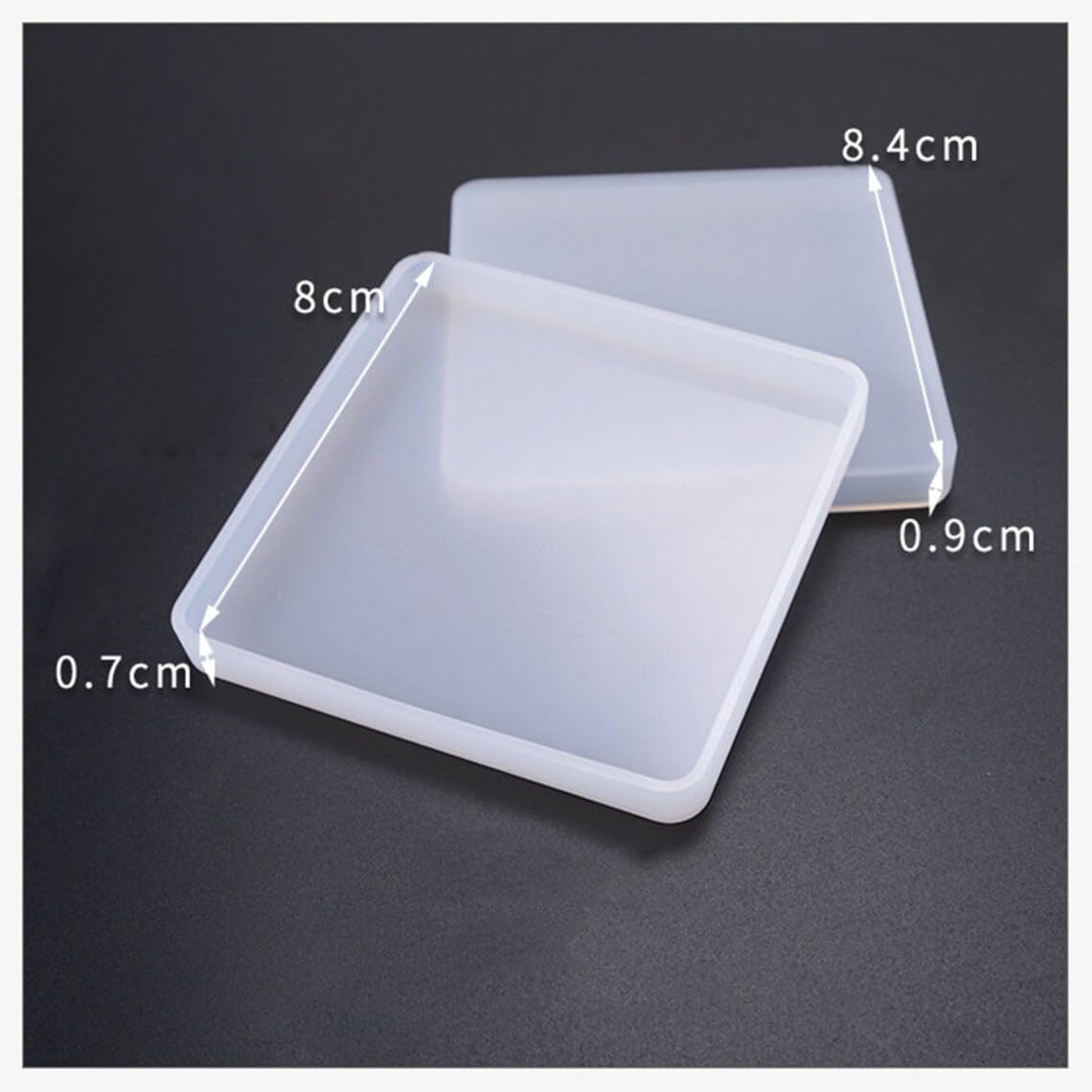 SODEE® Square Coaster Silicone Mold for Resin Casting - DIY Craft Supplies - Perfect for Handmade Coasters, Home Decor & Gift Making
