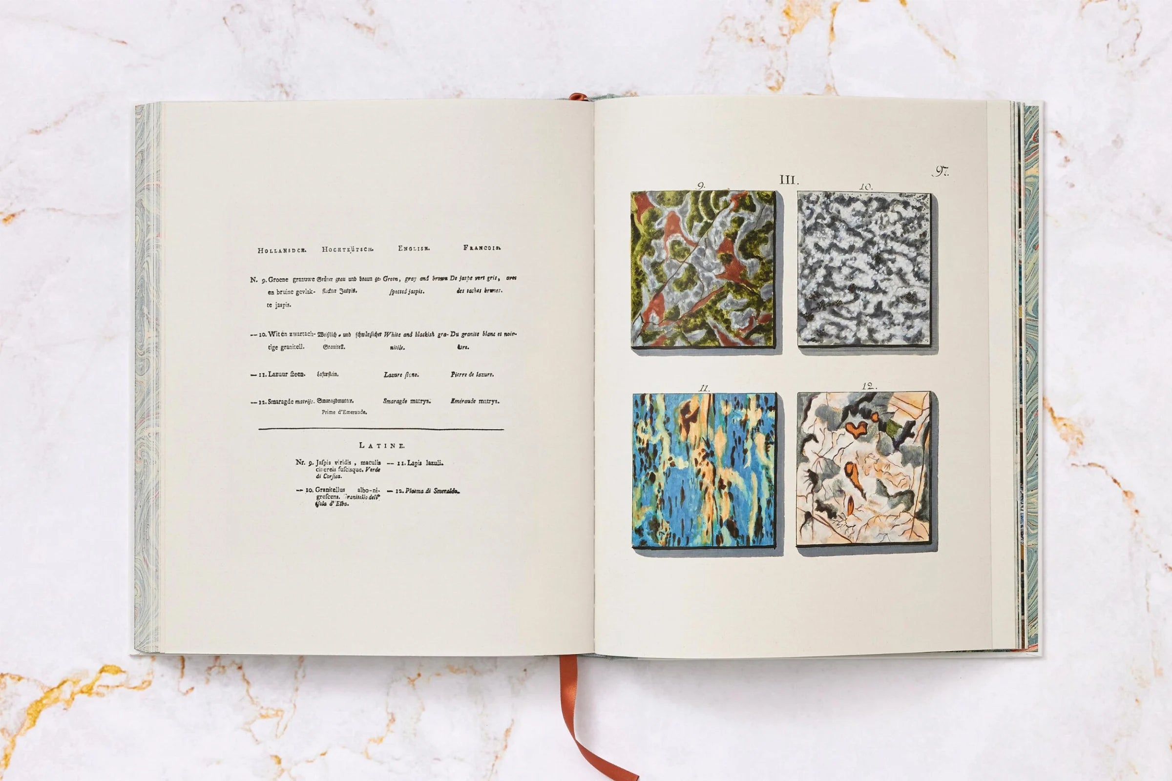 Jan Christiaan Sepp The Book of Marble | Antique Natural History Book | Rare Collectible Edition for Home Decor & Library Display