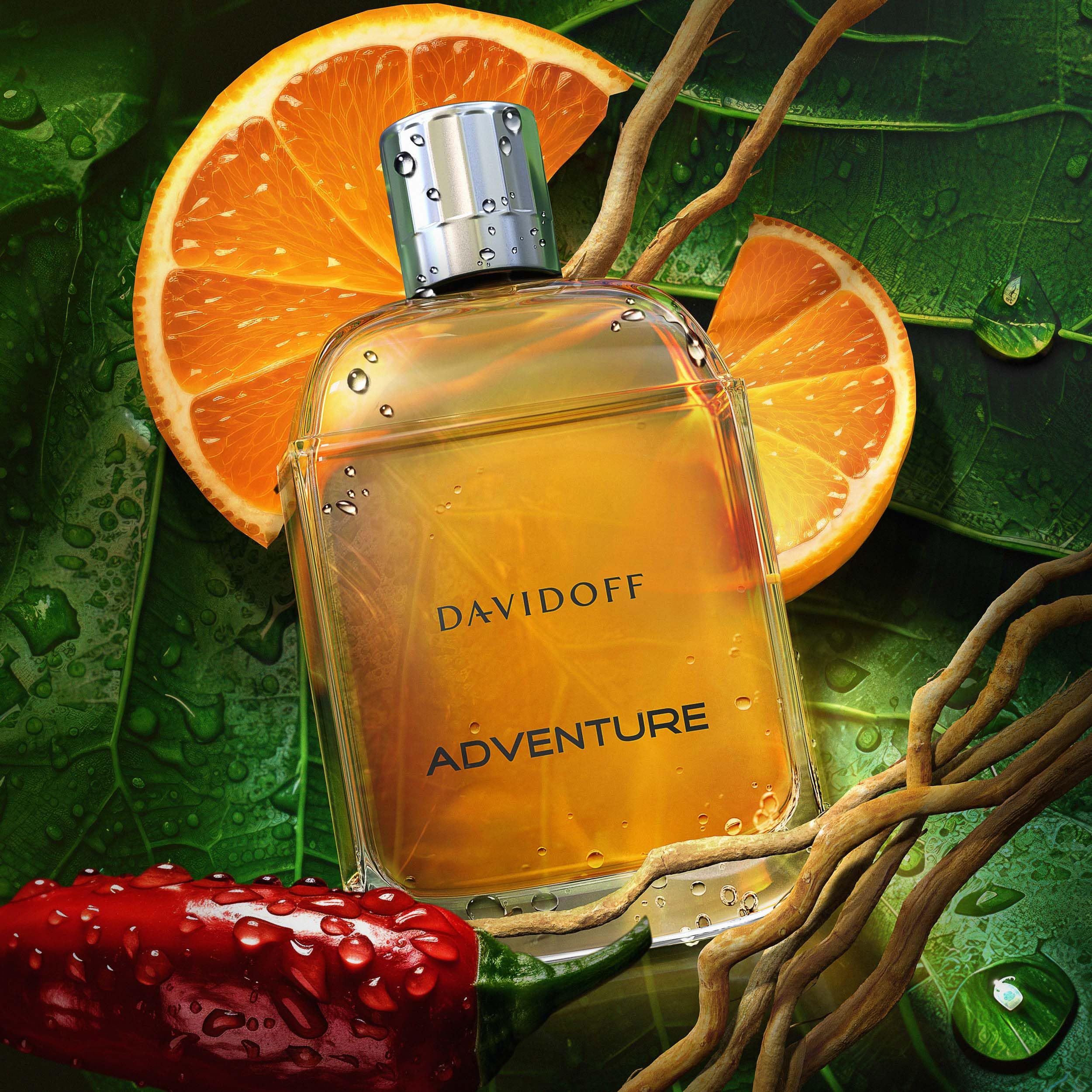 Davidoff Adventure Eau de Toilette for Men - Woody Cologne with Mandarin, Pimento & Vetiver Notes - Long Lasting Fragrance - Perfect for Daily Wear, Office & Evening Events