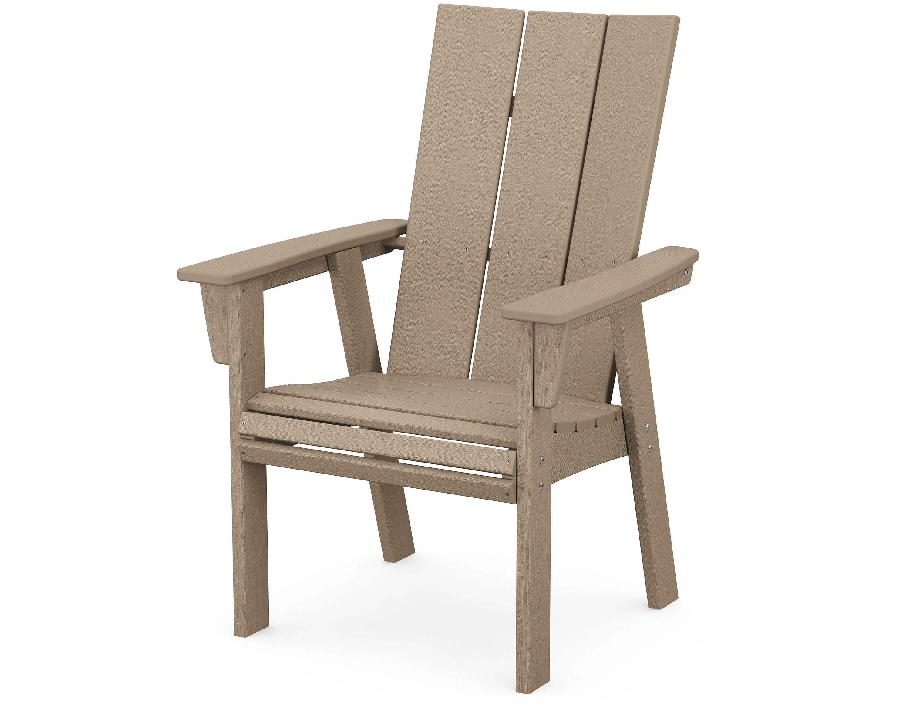 POLYWOOD Modern Curveback Adirondack Dining Chair - Outdoor Patio Furniture, All-Weather Resin, Comfortable Seating for Garden, Poolside & Backyard Relaxation