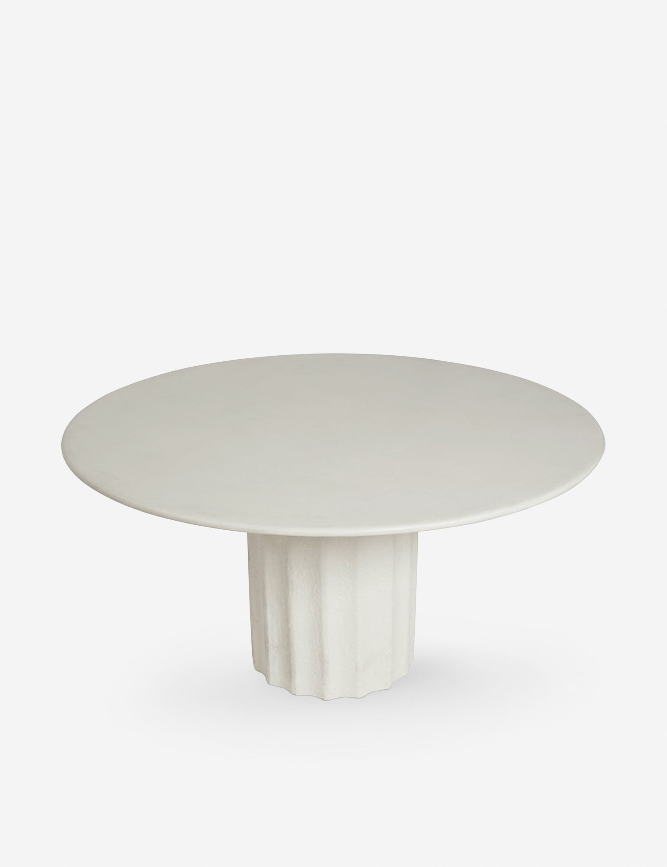 Sarah Sherman Samuel Doric Round Dining Table - Modern Wooden Kitchen Table for 4-6, Perfect for Small Spaces & Dining Rooms | Home Decor & Entertaining