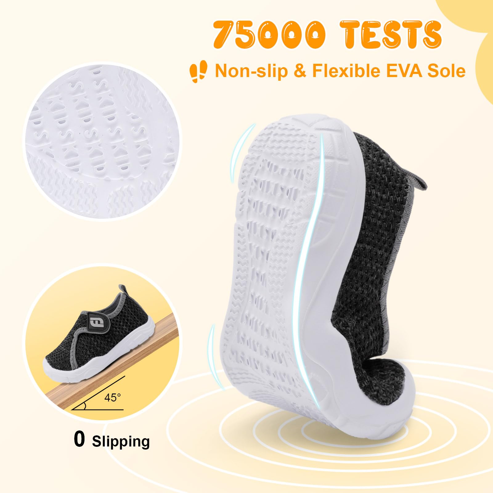 JOINFREE Kids Barefoot Shoes - Breathable Lightweight Sneakers for Toddler Boys & Girls, Perfect for School & Play