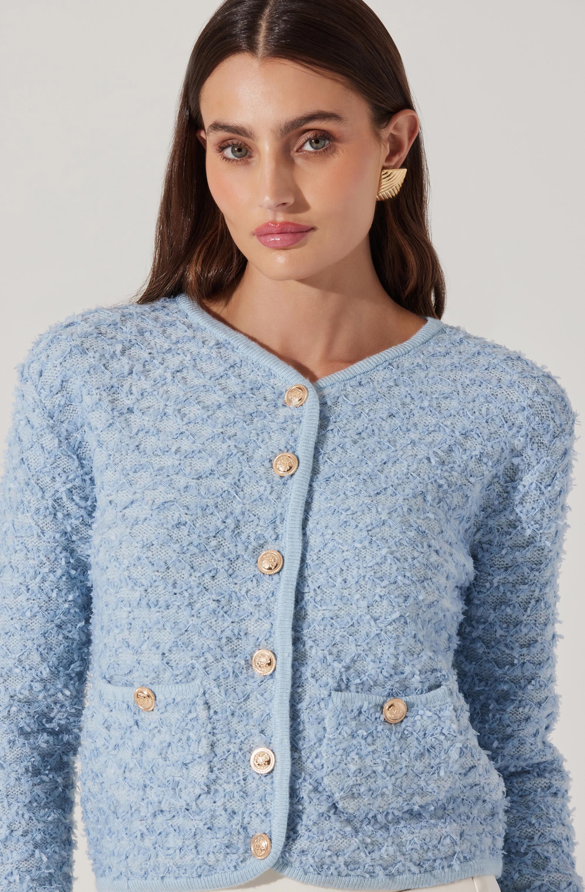 Textured Patch Pocket Cardigan for Women - Cozy Knit Sweater with Front Pockets | Perfect for Fall Layering, Casual Outfits & Coffee Dates