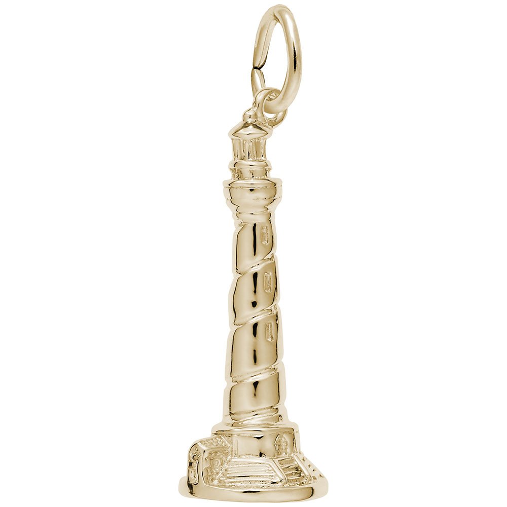 Cape Hatteras Lighthouse NC Charm - Handmade Jewelry Charm for Bracelets & Necklaces - Perfect for Travel Souvenirs & Coastal Themed Jewelry