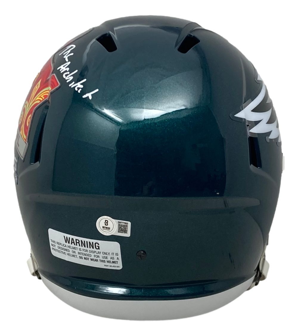 Howie Roseman Autographed Philadelphia Eagles Super Bowl LIX Replica Football Helmet - The Architect Edition - Perfect for Eagles Fans, Collectors, and Sports Memorabilia Displays