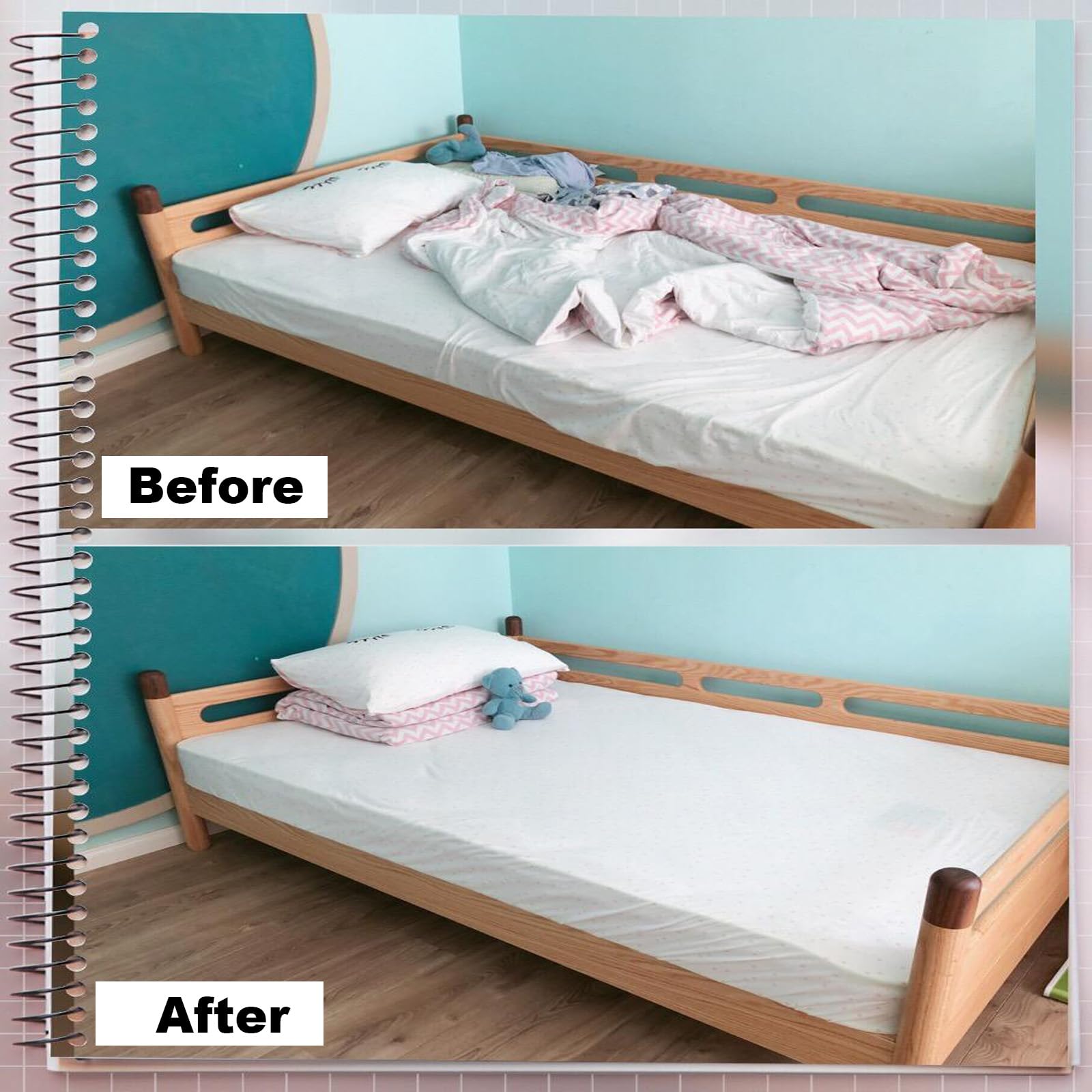 8pcs Adjustable Bed Sheet Straps & Clips - Elastic Fitted Sheet Holder for Mattress Covers & Sofa Cushions - Black - Perfect for Keeping Sheets Secure on Beds, Couches, and RVs