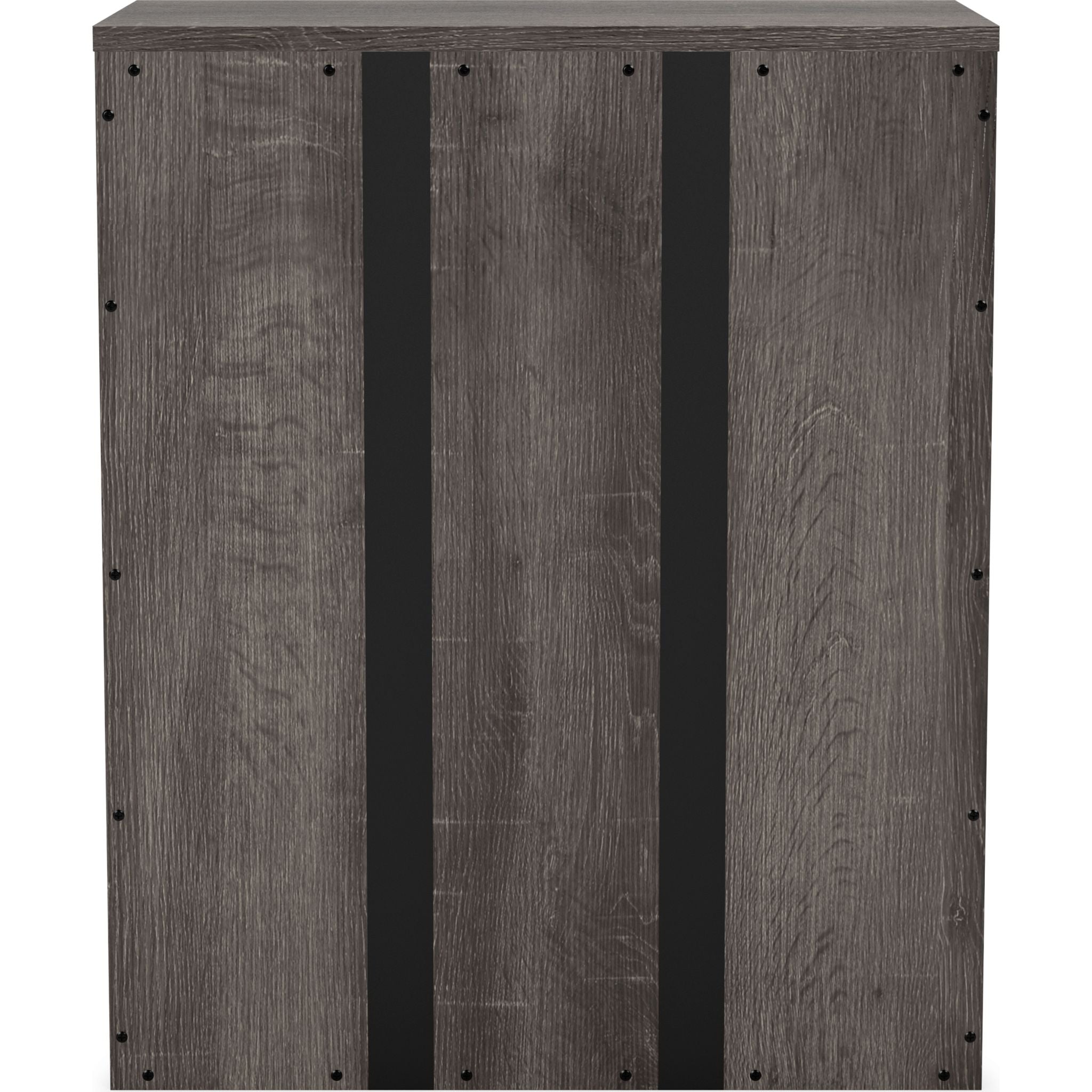 Arlenbry 5-Shelf Bookcase in Gray - Modern Bookshelf for Living Room, Bedroom & Office Storage