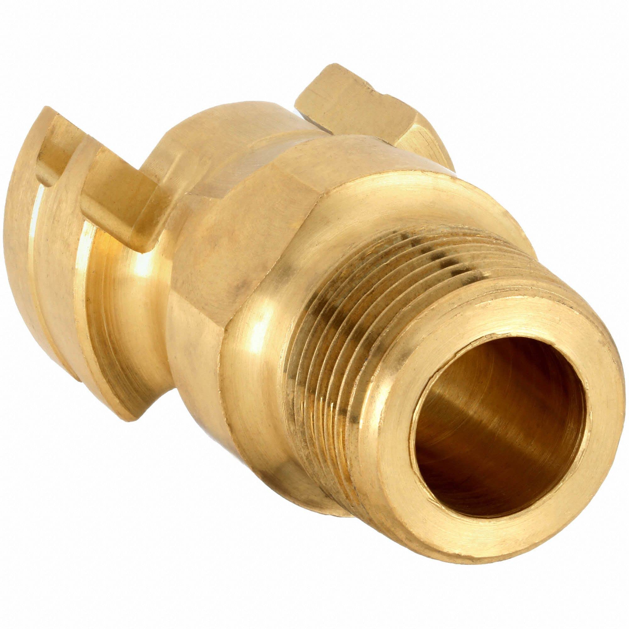 Dixon Brass Thor Quick Coupler Plug - P4M8-B | High-Quality Brass Coupling for Hydraulic Systems | Ideal for Construction, Agriculture & Industrial Equipment