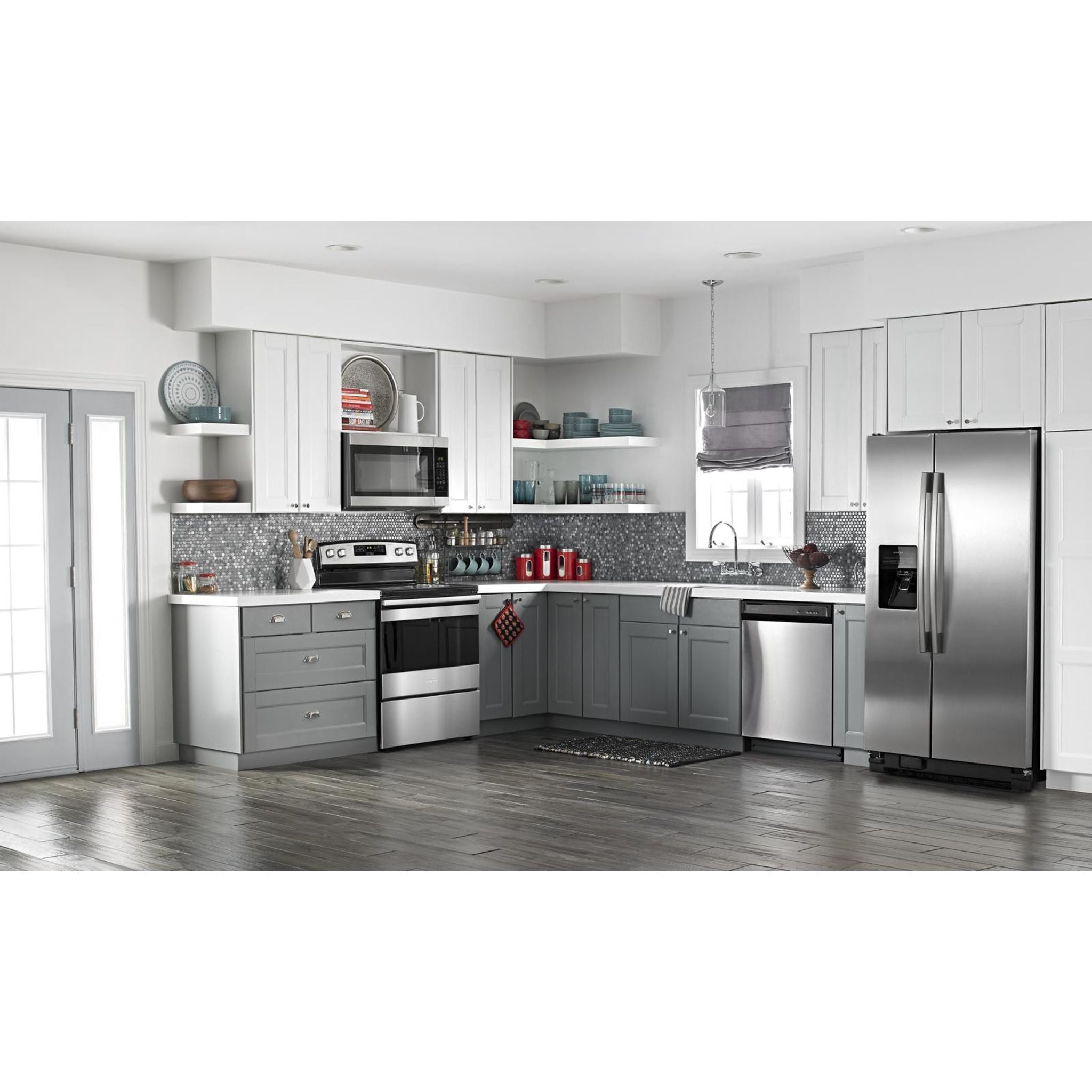 Amana Self-Cleaning Range YAER6603SFS - 30 Inch Stainless Steel Gas Oven with 5 Burners & Convection Bake - Perfect for Home Kitchens & Professional Cooking