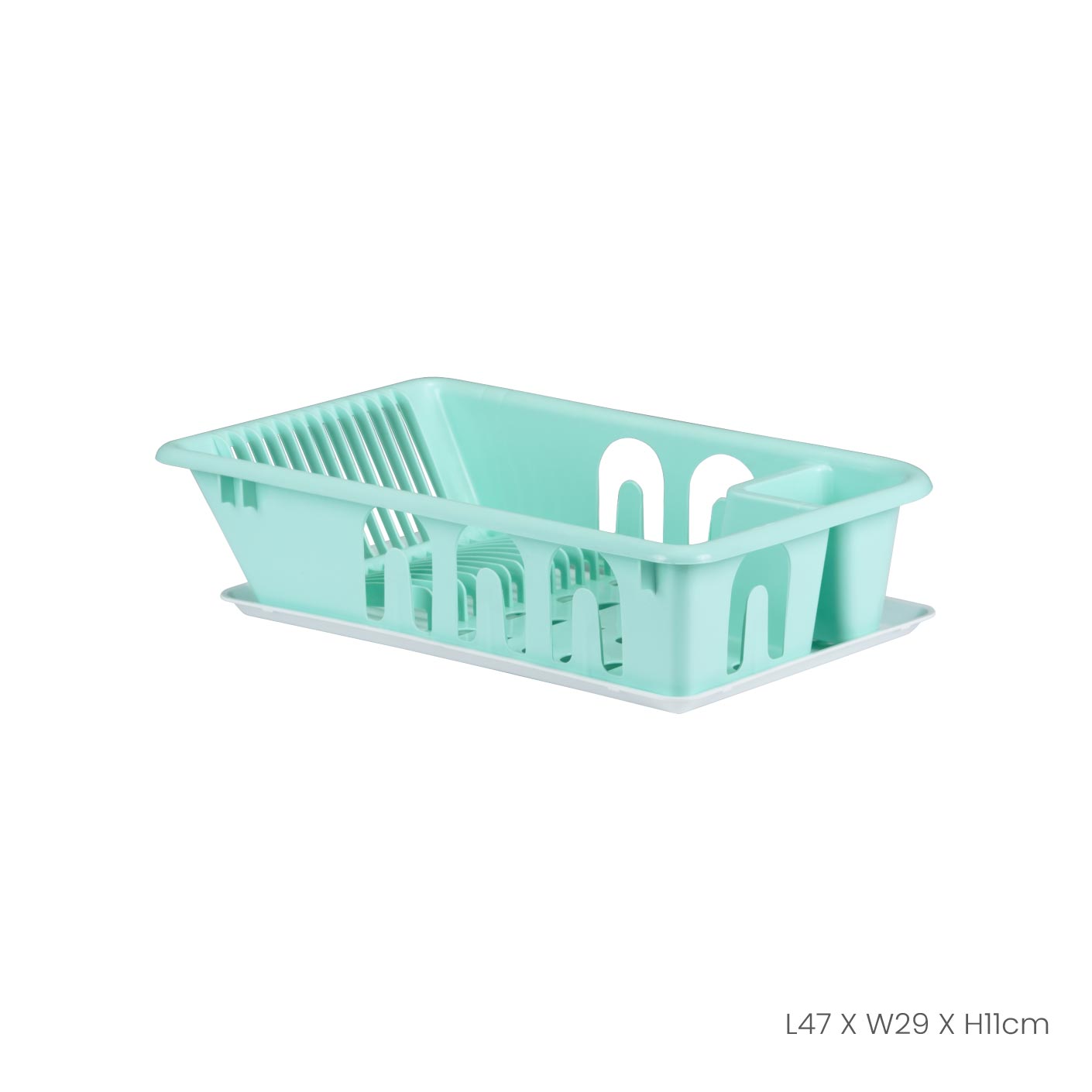 Stainless Steel Dish Drainer with Drying Tray - Space Saving Kitchen Organizer for Dishes, Utensils & Sponges - Perfect for Small Kitchens, RVs & Apartments