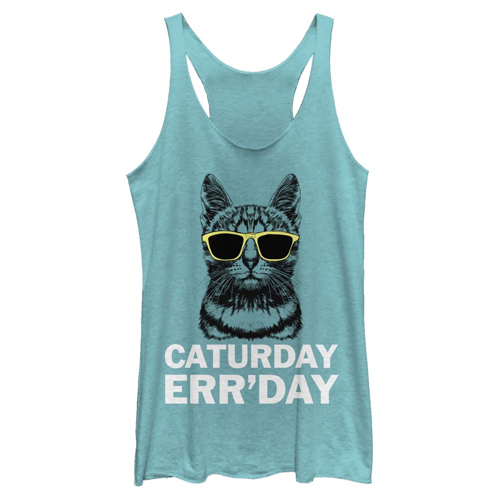 Caturday Errday Women's Racerback Tank Top - Gym & Casual Wear