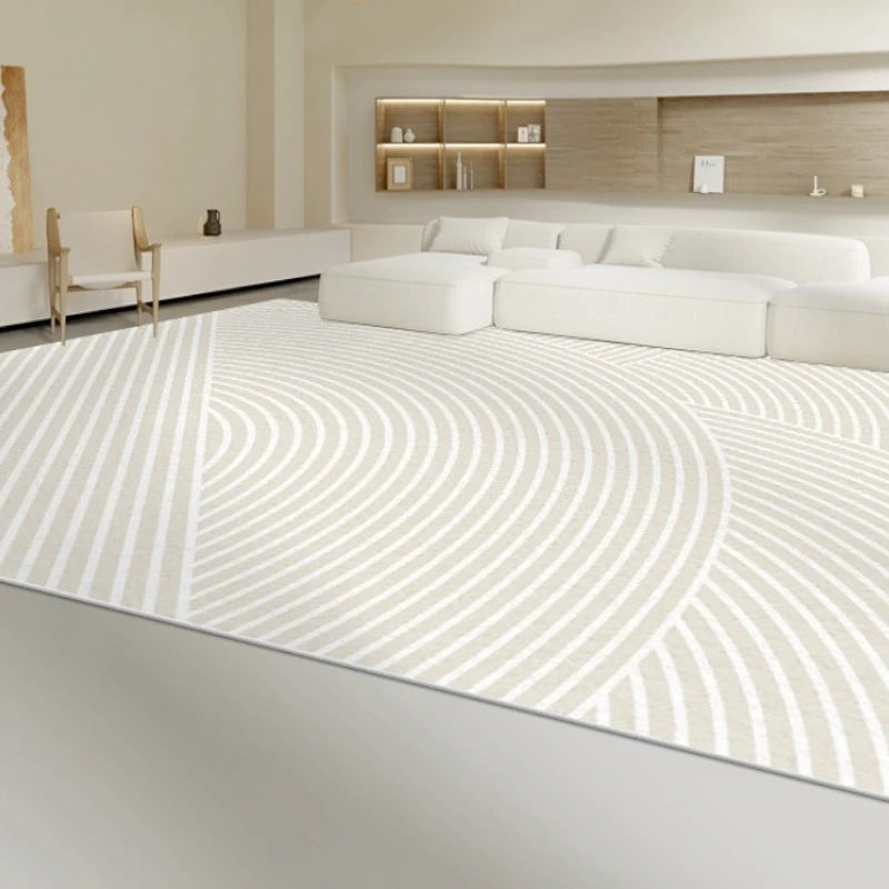 Livia Velvet ZenLife Geometric Area Rug for Living Room - Soft Non-Slip Modern Home Decor for Bedroom, Office & Dorm