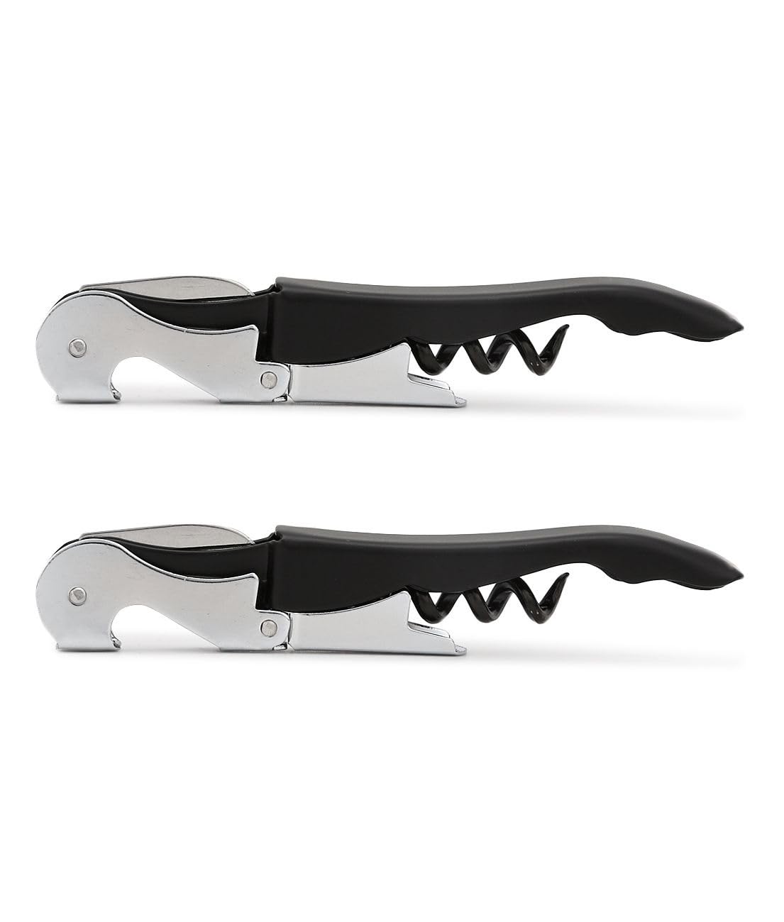 Premium Stainless Steel Wine Opener Set - Sommelier Corkscrew & Bottle Opener (2-Pack) - Perfect for Wine Tastings, Gifts & Home Bars
