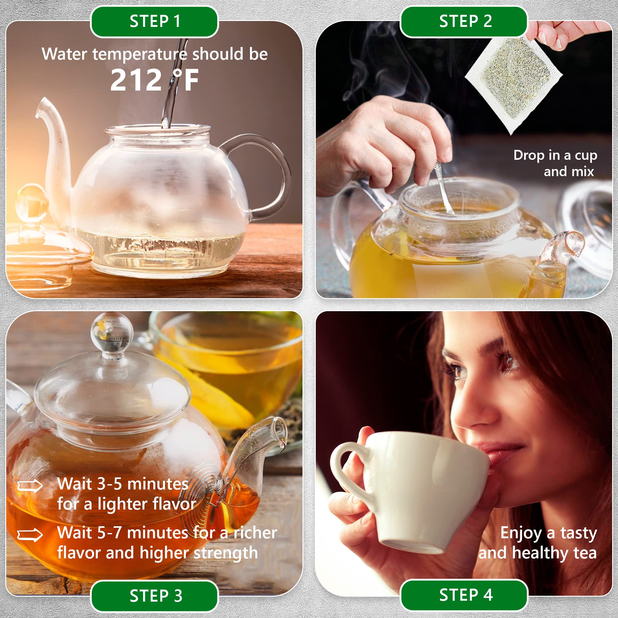 Peppermint Tea Bags for Digestion - 200 Count Herbal Tea Bags | Caffeine-Free Mint Tea with Natural Aroma | Soothes Stomach Discomfort & Promotes Relaxation | Perfect for After Meals, Stress Relief & Bedtime Wellness