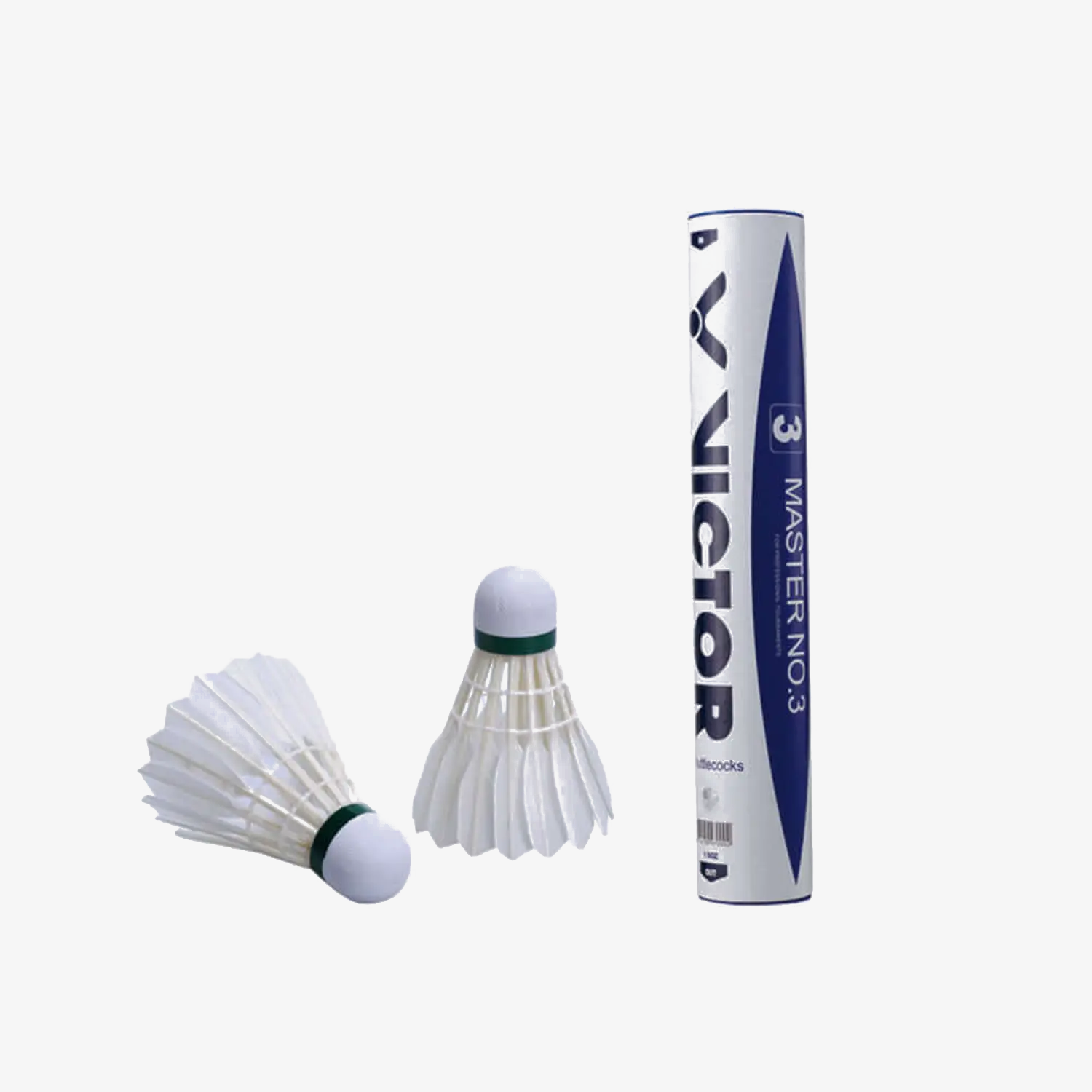 VICTOR Master NO.3 Premium Badminton Shuttlecocks - Professional Grade Feather Birdies for Tournament Play & Training | Ideal for Indoor Sports, Badminton Clubs & Competitive Matches