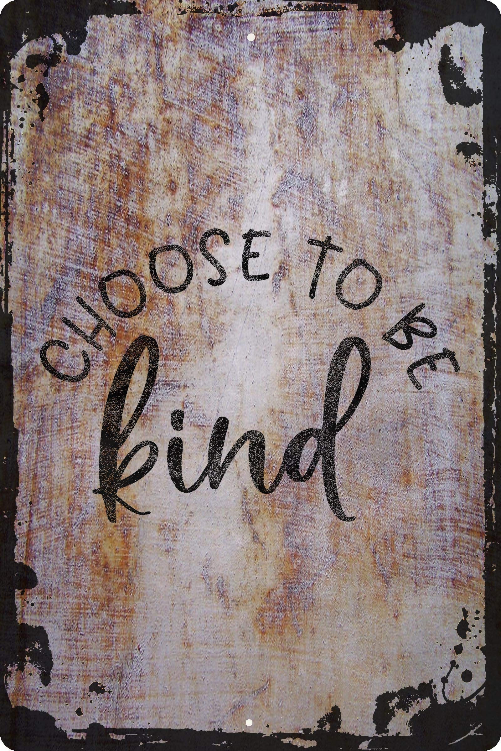 Choose to Be Kind Cursive Wall Art - Inspirational Beige Home Decor (12x18 Inch) - Perfect for Living Room, Bedroom & Office - Spread Love & Positivity with This Thoughtful Gift