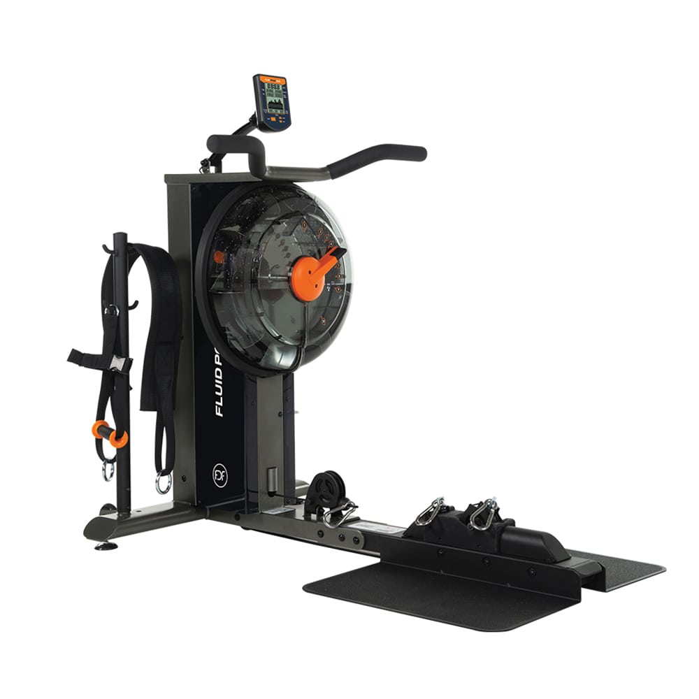 First Degree Fitness FluidPower Cube Rowing Machine - Premium Home Gym Equipment for Full Body Workout | Perfect for Cardio, Strength Training & Indoor Exercise