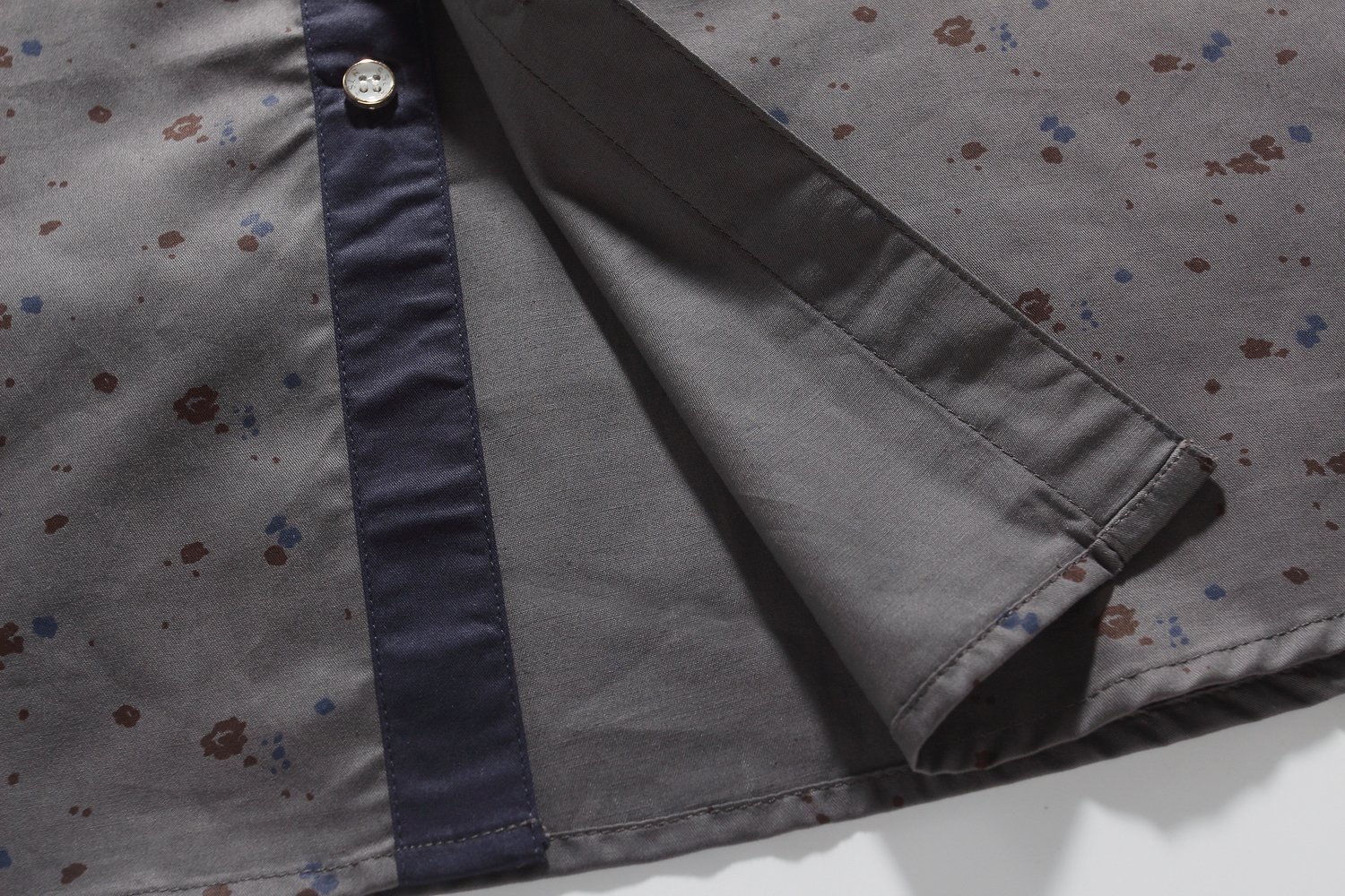 Men's Casual Stylish Cotton Short Sleeve Button Up Shirt with Print Pocket - Summer Dress Shirts for Office, Party & Outdoor Wear