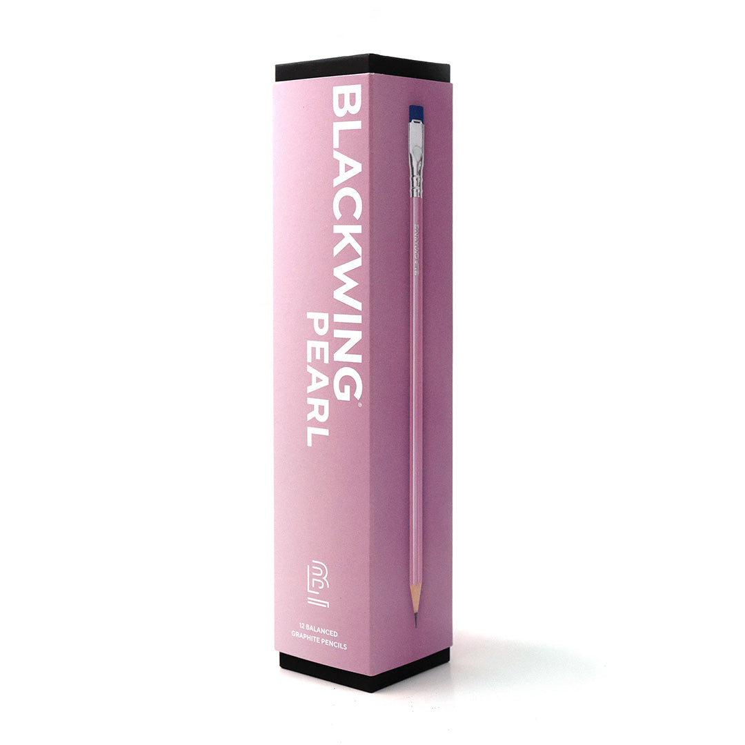 Blackwing Pearlescent Pencils - Set of 12 Premium Pink Art Pencils for Sketching, Drawing & Writing - Perfect for Artists, Students & Office Use