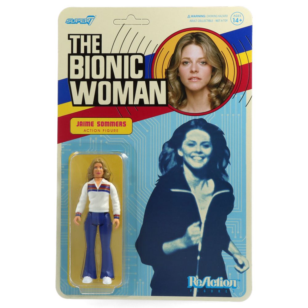Jaime Sommers The Bionic Woman ReAction Figure - Classic 1970s TV Show Collectible Action Figure for Fans & Collectors - Perfect for Display, Gifts, and Nostalgic Decor