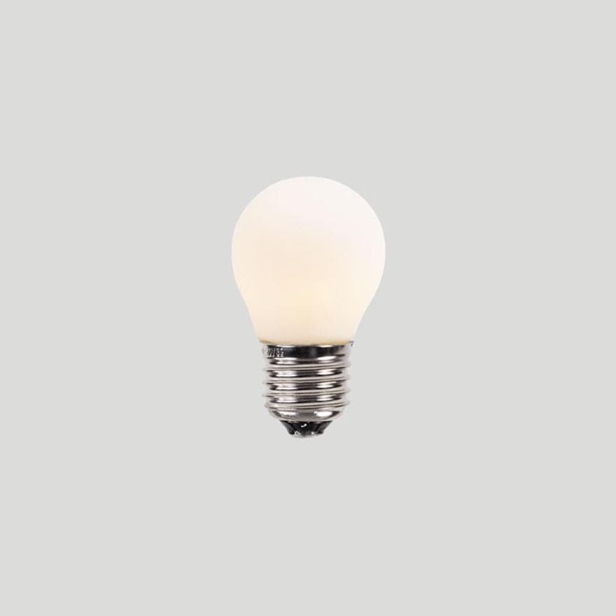 G45 3W E27 2700K Warm White Porcelain LED Light Bulb - Perfect for Bedroom, Living Room, and Vintage Style Lamps