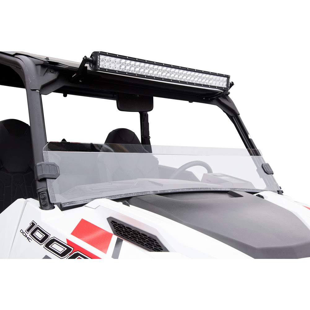 Tusk Removable Half Windshield Clear for Polaris General 1000 (2022, 2024-2025) & General XP/XP4 (2020-2025) - Durable ATV Windshield for Off-Road Protection & Adventure Riding