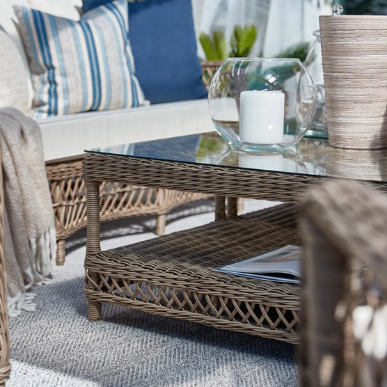 Artwood Marbella Outdoor Coffee Table - Weather-Resistant, Durable Patio Furniture for Garden, Poolside & Backyard Relaxation