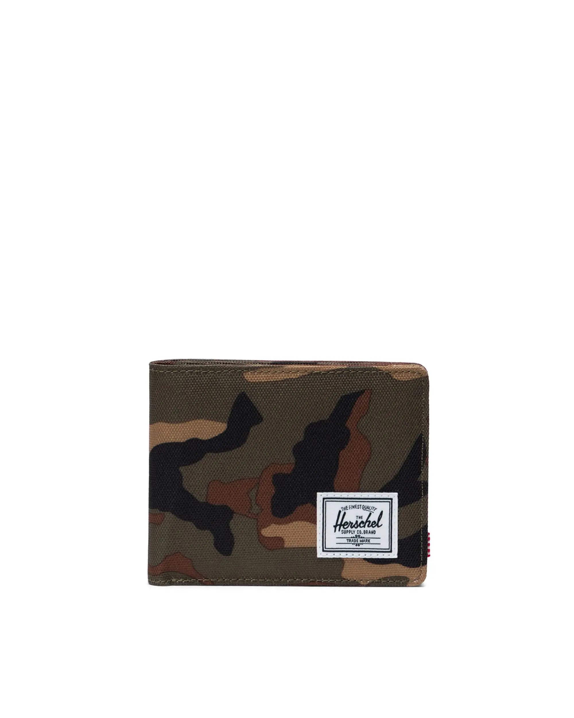 Herschel Roy Wallet - Woodland Camo RFID Blocking Slim Bifold Wallet for Men | Perfect for Travel, Outdoor Adventures & Everyday Carry