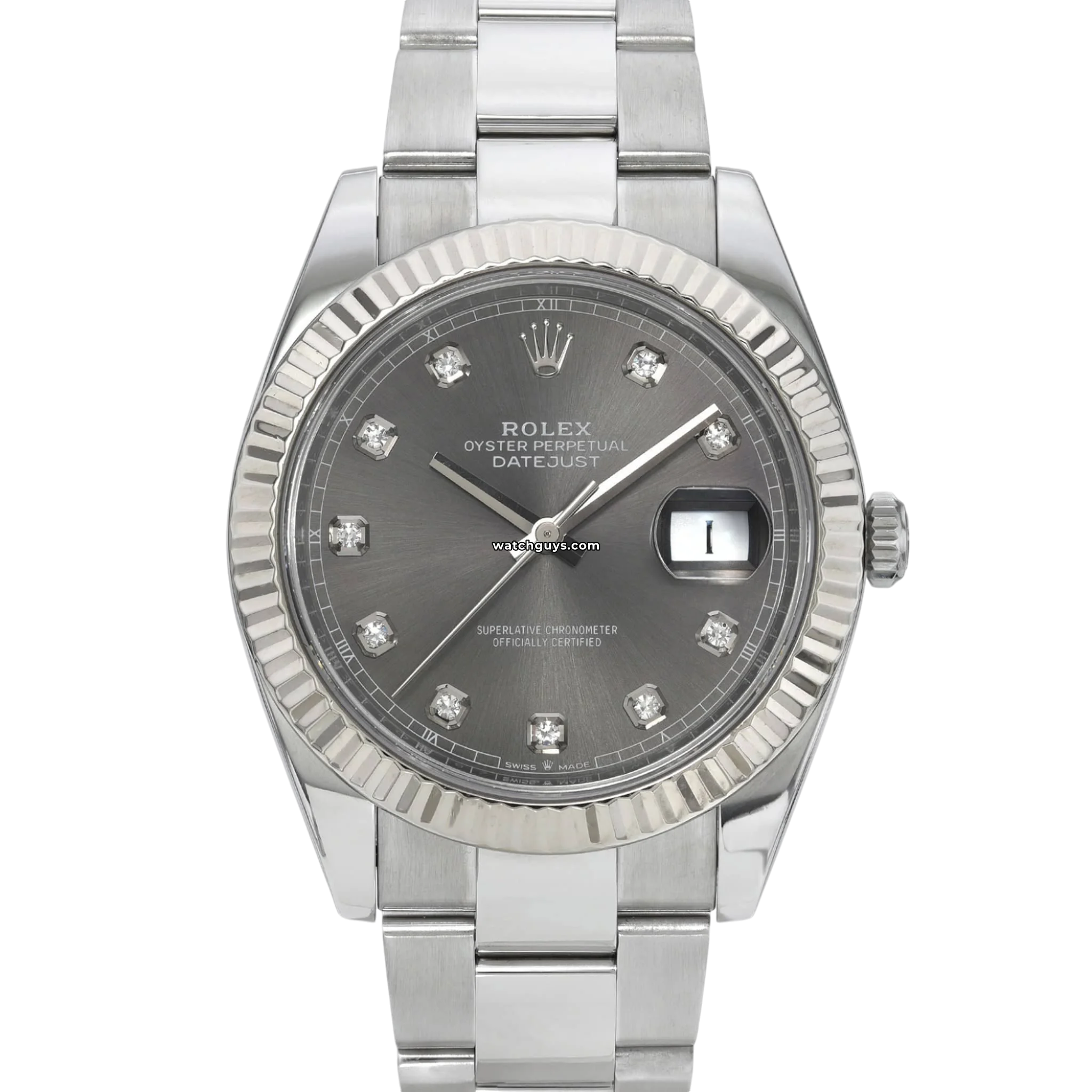 Rolex Datejust 126334 Men's Watch - Rhodium Diamond Dial, Stainless Steel, Automatic Movement - Perfect for Business, Luxury Events & Gifting