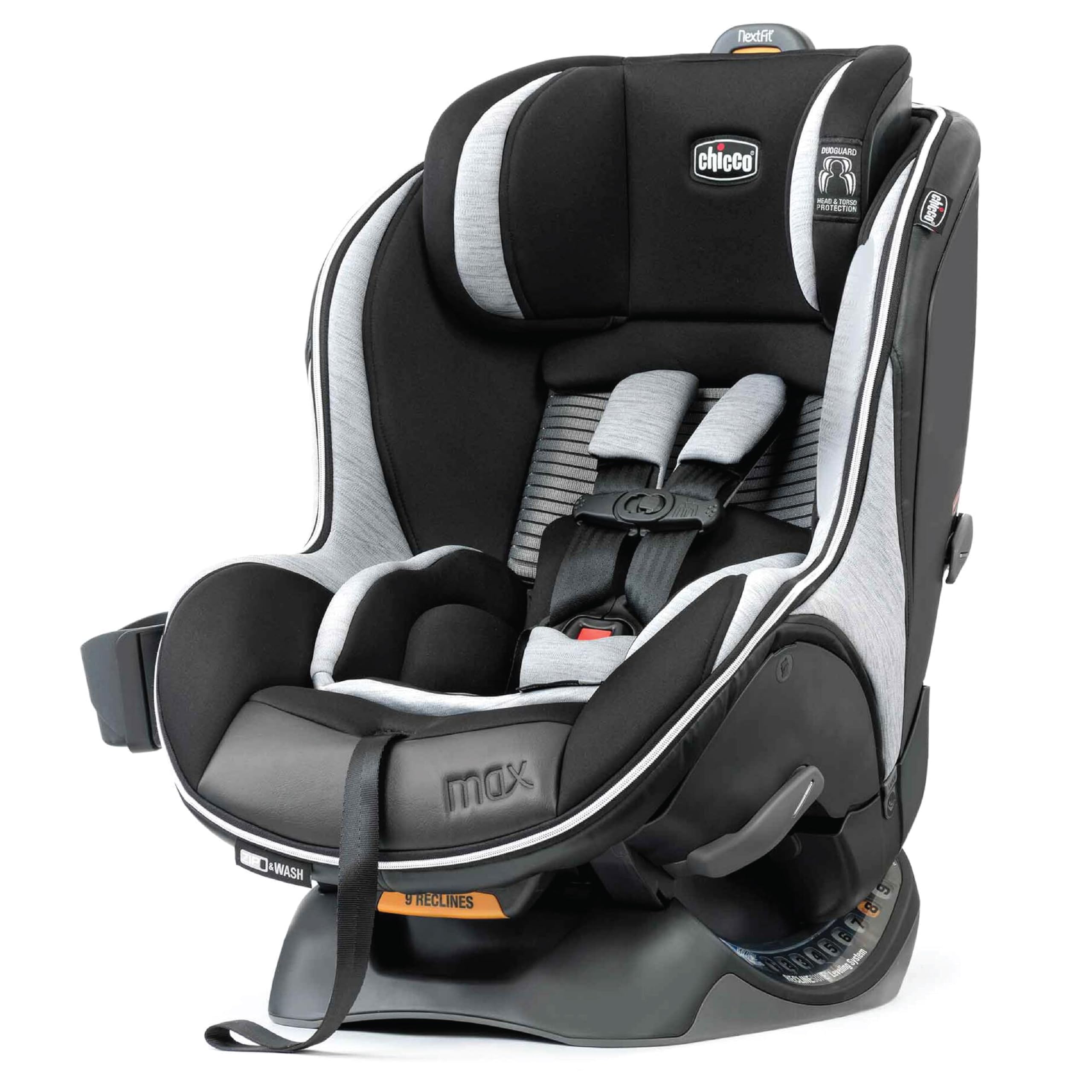 Chicco NextFit Max Zip Air Convertible Car Seat for Infants & Toddlers - Rear Facing (12-40 lbs) to Forward Facing (25-65 lbs) - Breathable Mesh & Zip-Air Technology - Perfect for Road Trips, Daily Commutes & Family Travel