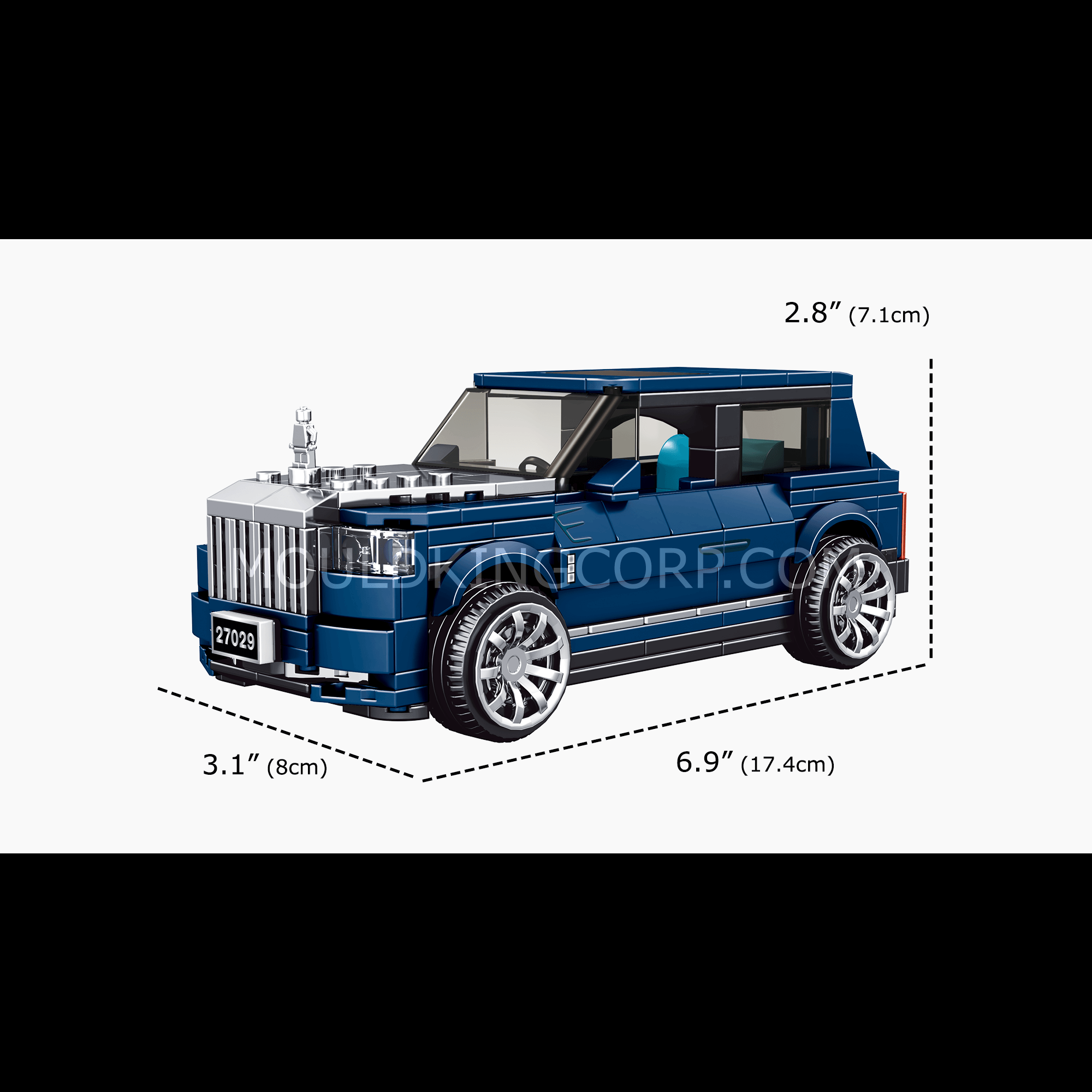 Mould King 27029 RR Kulliman Car Model Building Kit - 374 PCS STEM Toy for Adults & Kids | Perfect for DIY Projects, Collectors & Educational Play