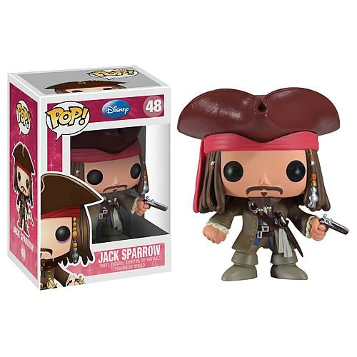 Disney Pop! Vinyl Figure Jack Sparrow - Pirates of the Caribbean Series 4 Collectible Toy for Fans & Decor | Perfect for Movie Lovers, Gift Giving & Display