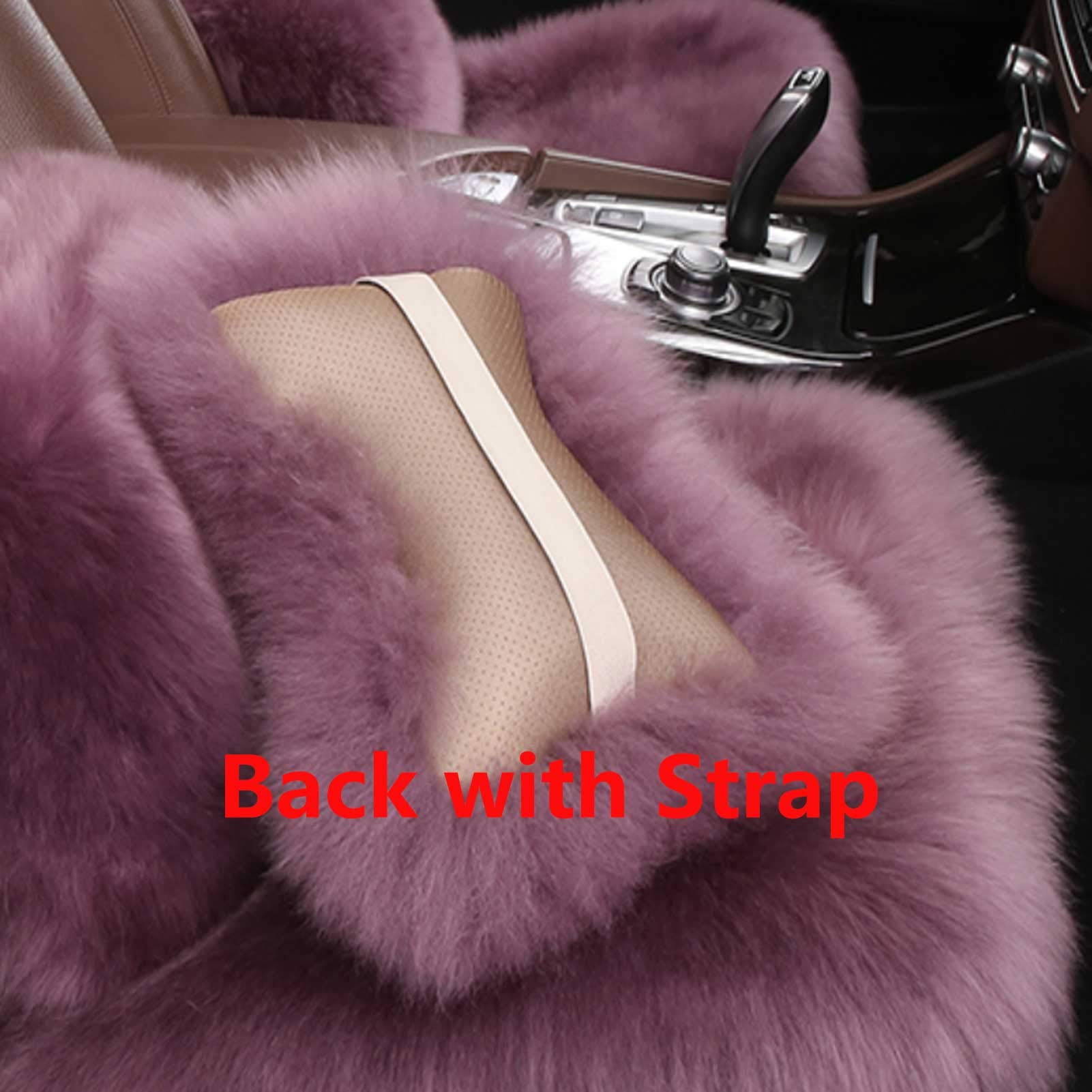 **Warm Winter Wool Car Seat Neck Pillow - Soft Headrest & Head Support for Comfort - Grey Car Decor Accessories (Perfect for Long Drives & Travel)**