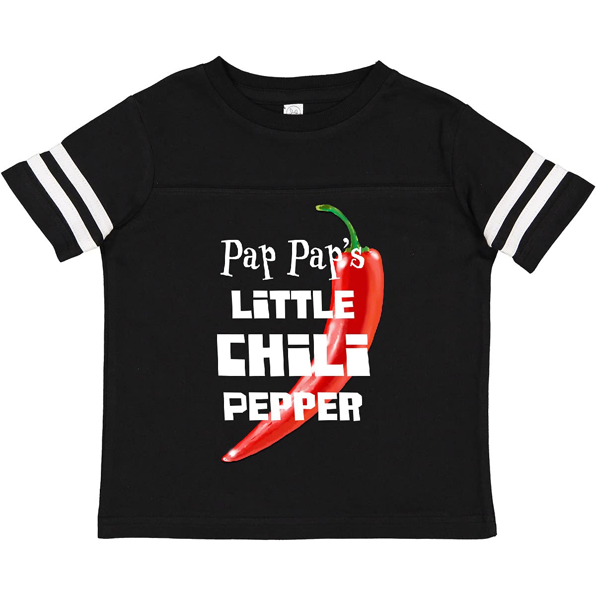 Inktastic Pap Pap's Little Chili Pepper Toddler T-Shirt - Cute Baby Boy & Girl Graphic Tee for Playdates, Family Photos & Everyday Fun