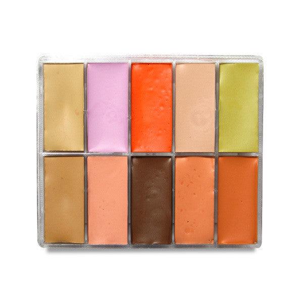 Maqpro Fard Creme Palette AB03 - Professional Cream Makeup Palette (15ml) for Contouring, Highlighting & Face Painting - Perfect for Makeup Artists & Beauty Enthusiasts