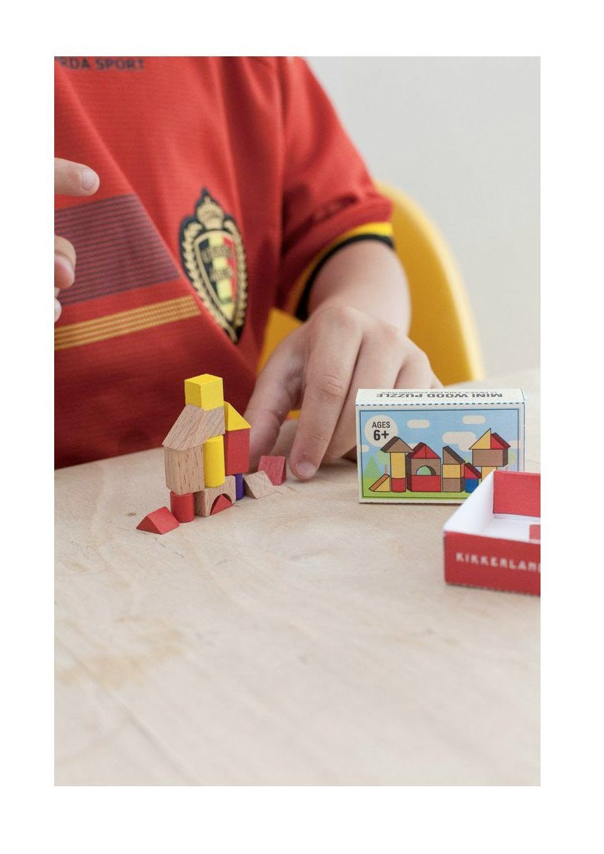 Kikkerland Puzzle Matchbox House - Miniature Wooden Puzzle Toy for Adults & Kids - Perfect for Travel, Gifts & Brain Teaser Games