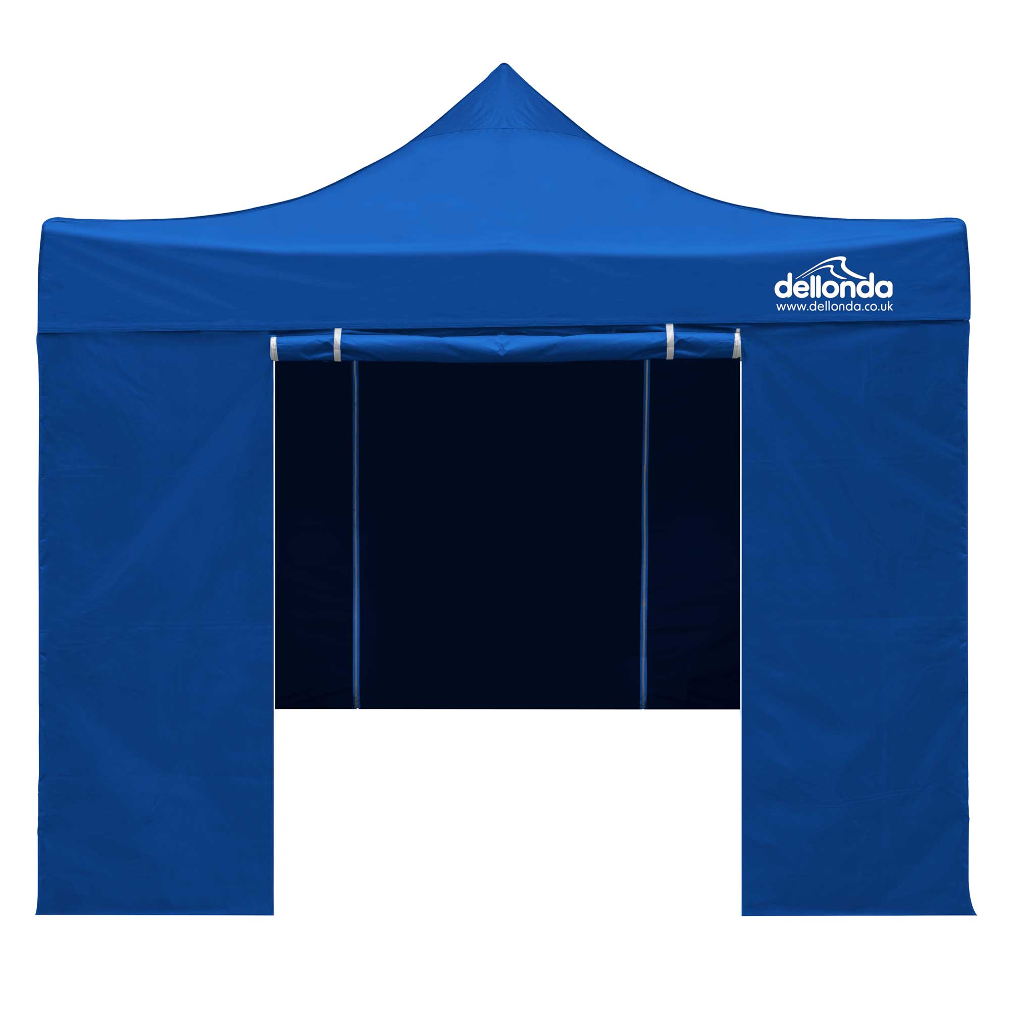 Premium 3x3m Pop Up Gazebo with Waterproof Side Walls, Carry Bag, Stakes & Weight Bags - Blue (DG165) | Perfect for Outdoor Parties, Camping, Beach & Backyard Events