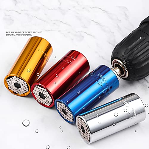 Self-Adjusting Universal Socket Wrench Set - Multi-Size Gold Tool for Home DIY & Gifts