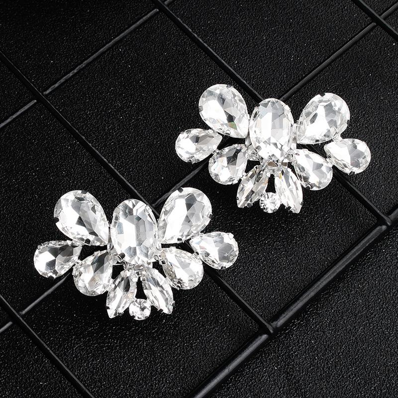 1 Pair Luxury Rhinestone Detachable Wedding Shoes Buckle - Elegant Bridal Accessory for Weddings, Prom & Special Occasions
