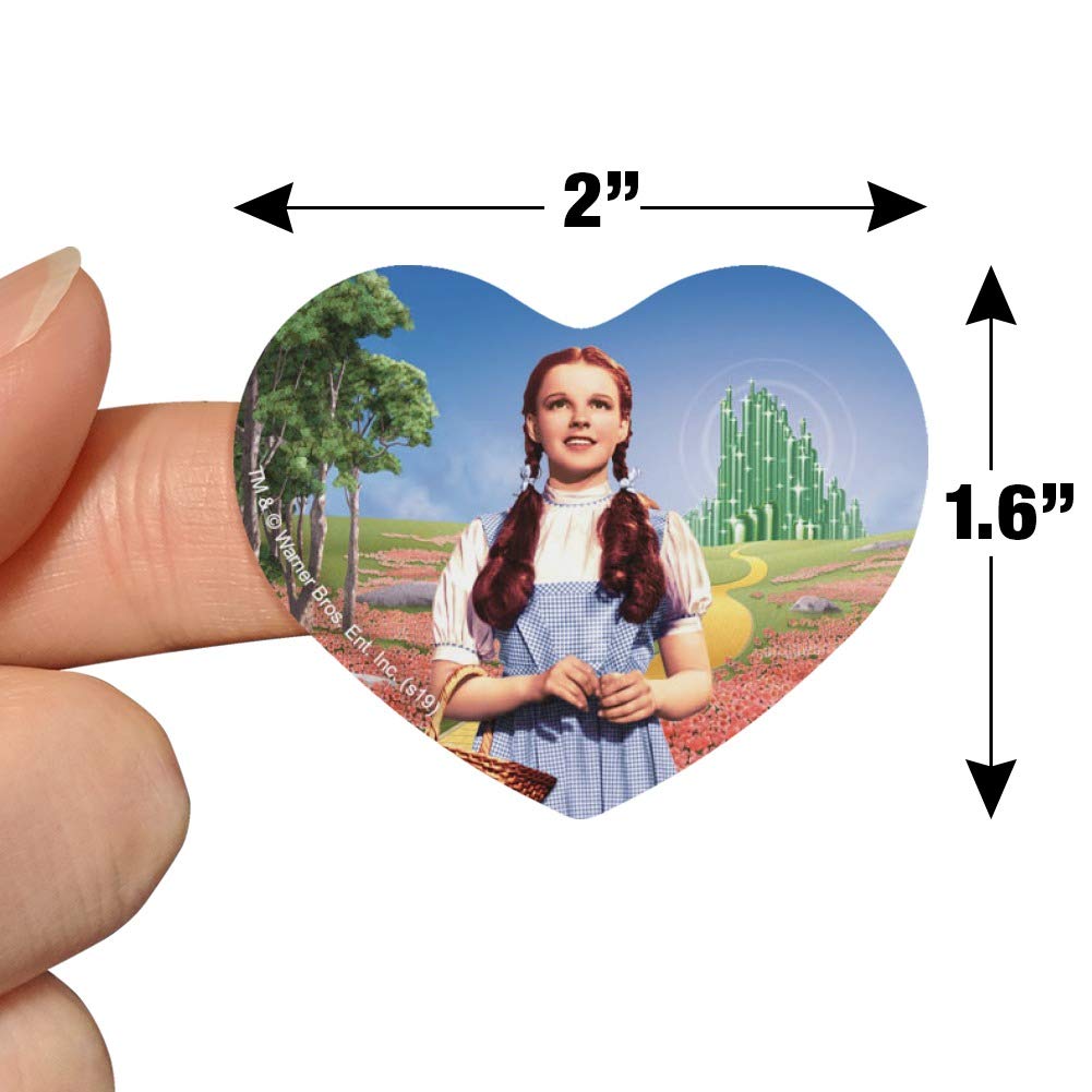 Wizard of Oz Dorothy Heart Shaped Planner Stickers - Scrapbook & Craft Supplies for Journals, Calendars, DIY Projects - Perfect for Book Lovers & Oz Fans