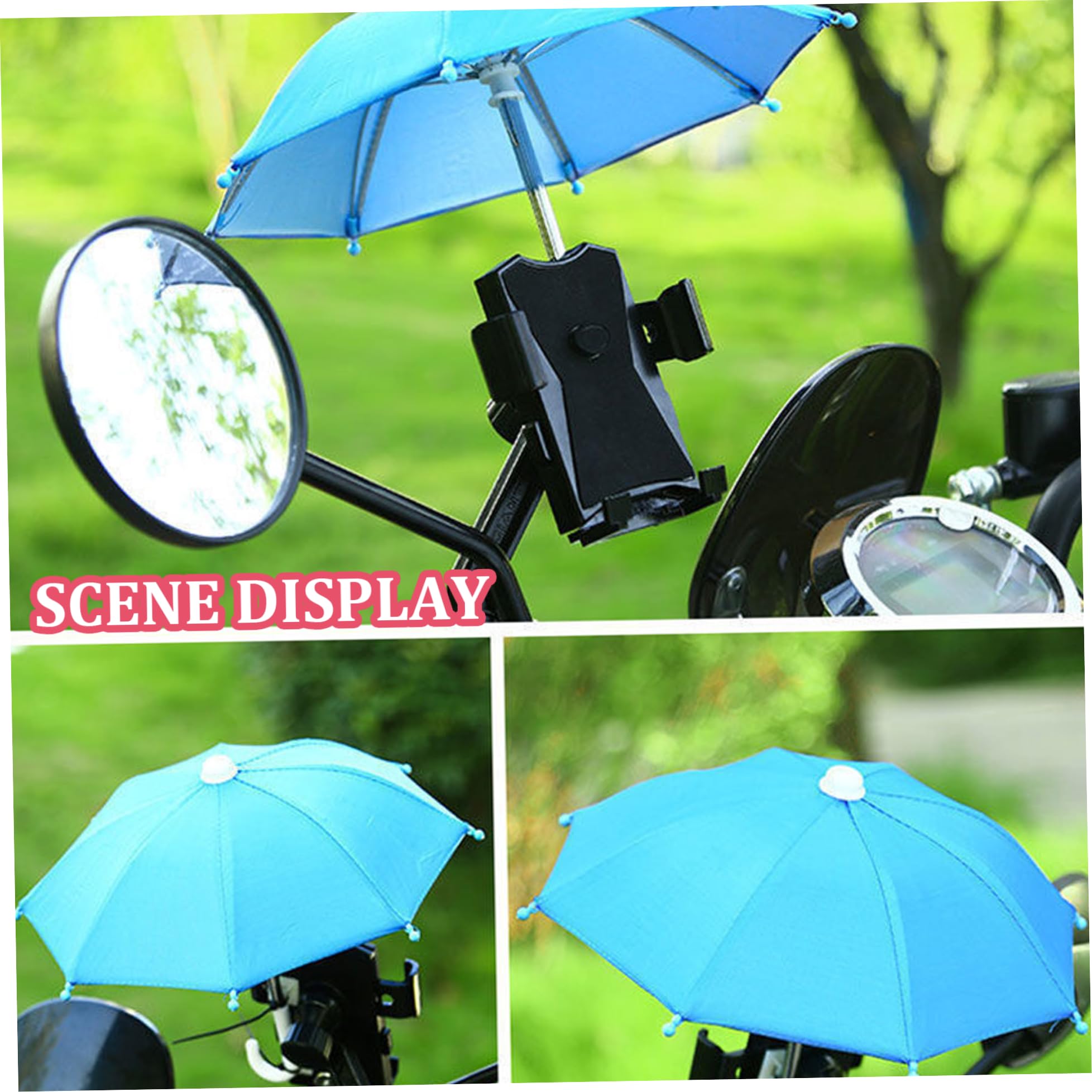 3-Pack UV Protection Phone Umbrella Sun Shade with Adjustable Suction Cup - Universal Sun Visor for Smartphones | Perfect for Outdoor Activities, Beach Days & Travel