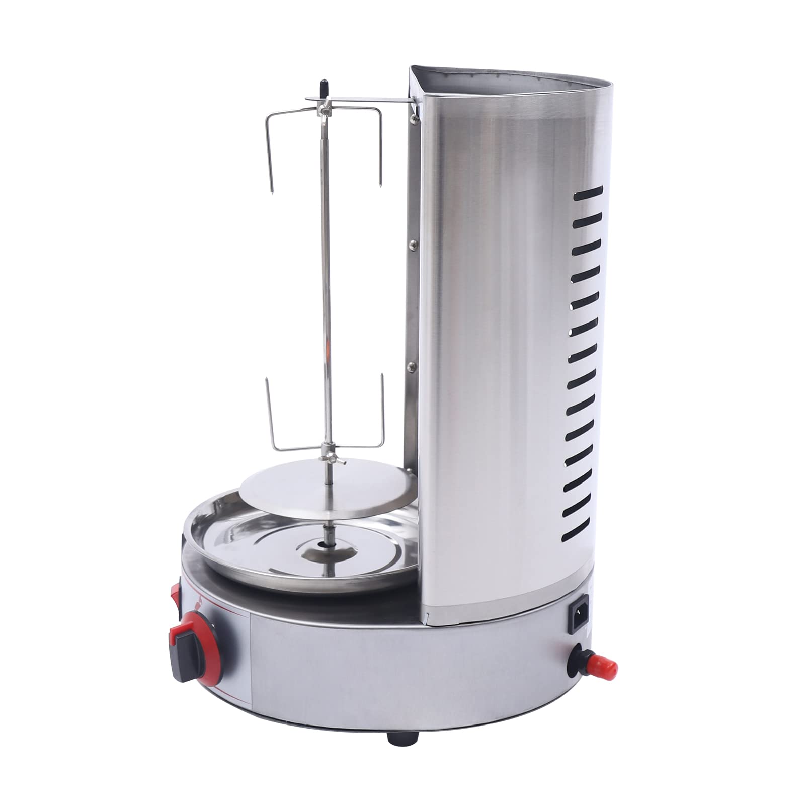 Premium Commercial Shawarma Grill Machine - Vertical Gas Broiler for Doner Kebab, Gyro & Shawarma - Propane-Powered Rotisserie Cooker for Restaurants, Food Trucks & Catering Events
