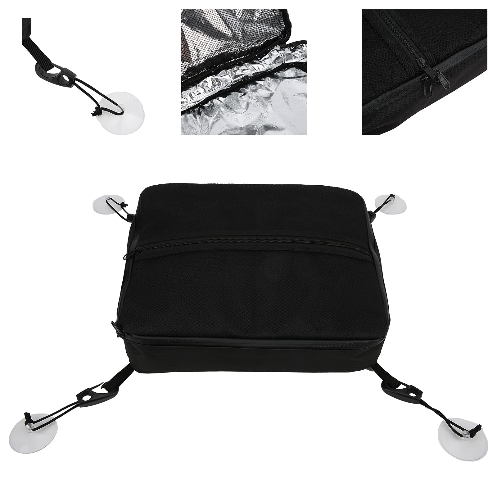 Kuuleyn Paddleboard Mesh Bag - Waterproof Deck Storage Bag with Suction Cups for SUP, Kayak & Surf - Perfect for Beach, Lake & Outdoor Adventures