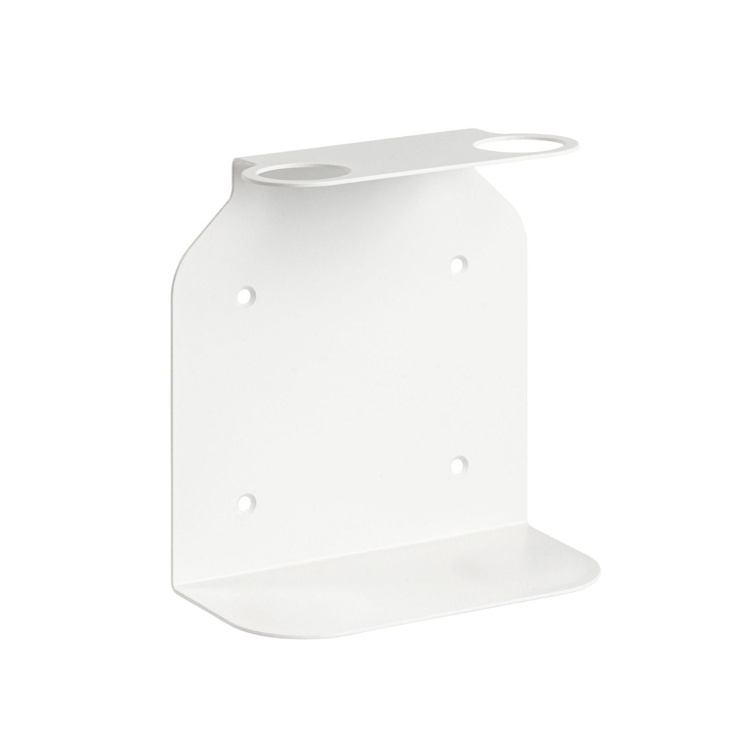DESIGNSTUFF Dual Soap Dispenser Holder - White | Wall-Mounted Bathroom Organizer for Liquid Soap & Lotion | Perfect for Kitchen, Bathroom, or Laundry Room
