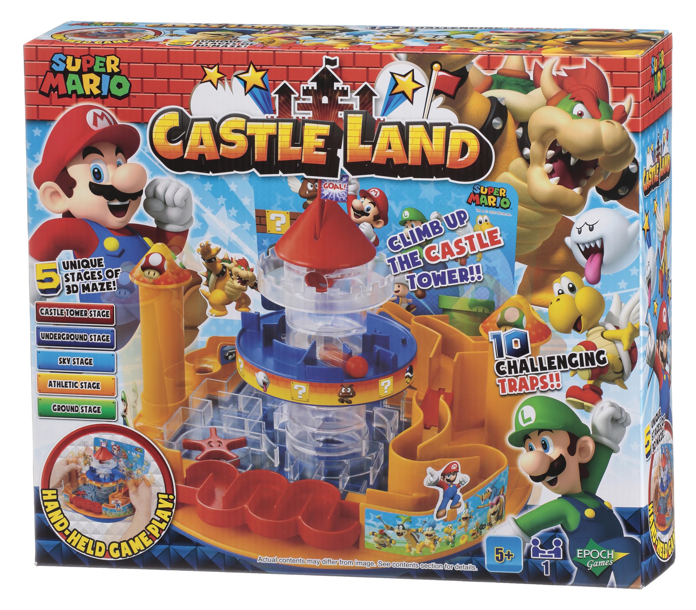 Super Mario Castle Land Game - Fun Party Board Game for Family Nights