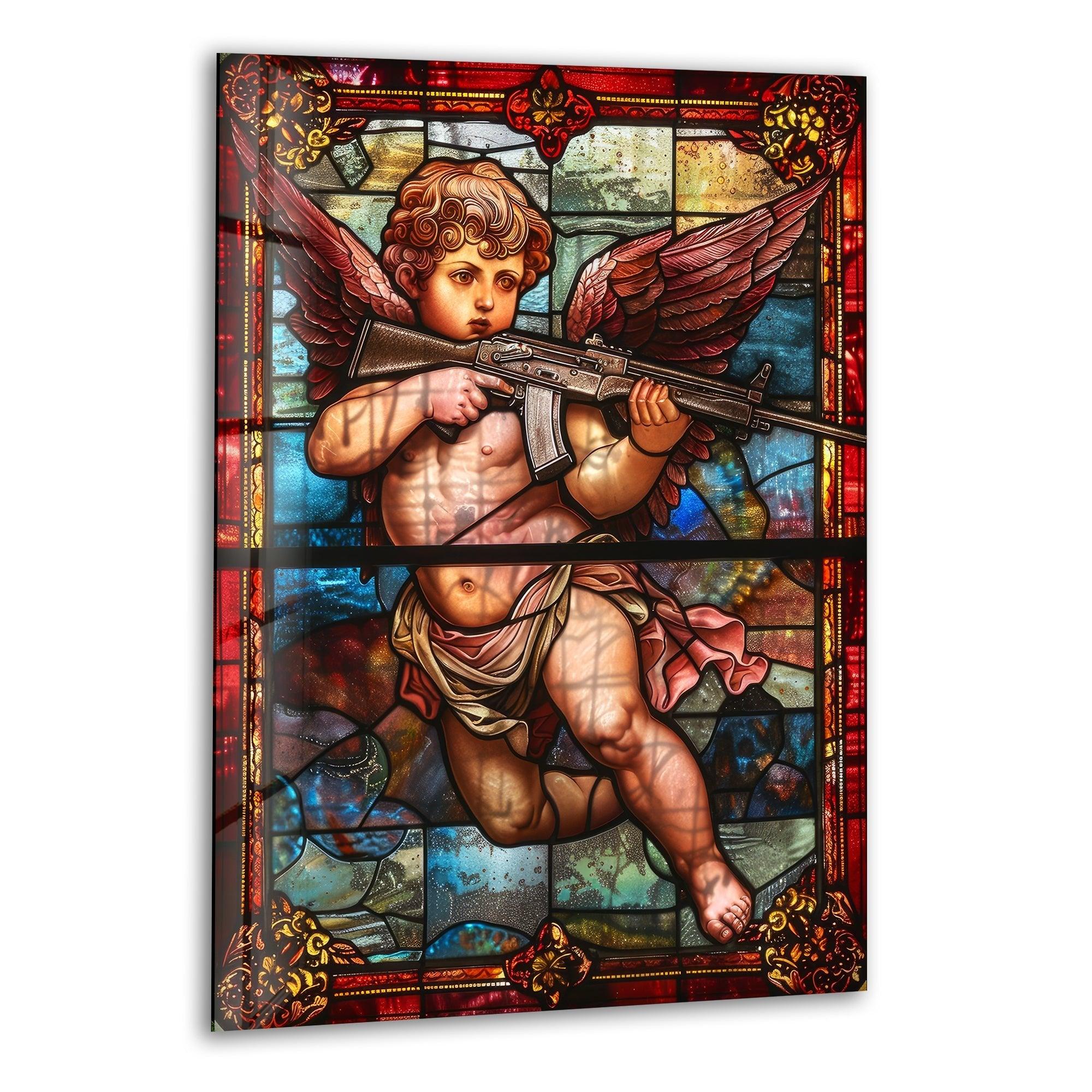 Baby Eros Glass Wall Art - Elegant Nursery Decor for Baby Rooms & Kids Bedrooms | Perfect for Newborn Gifts & Baby Showers