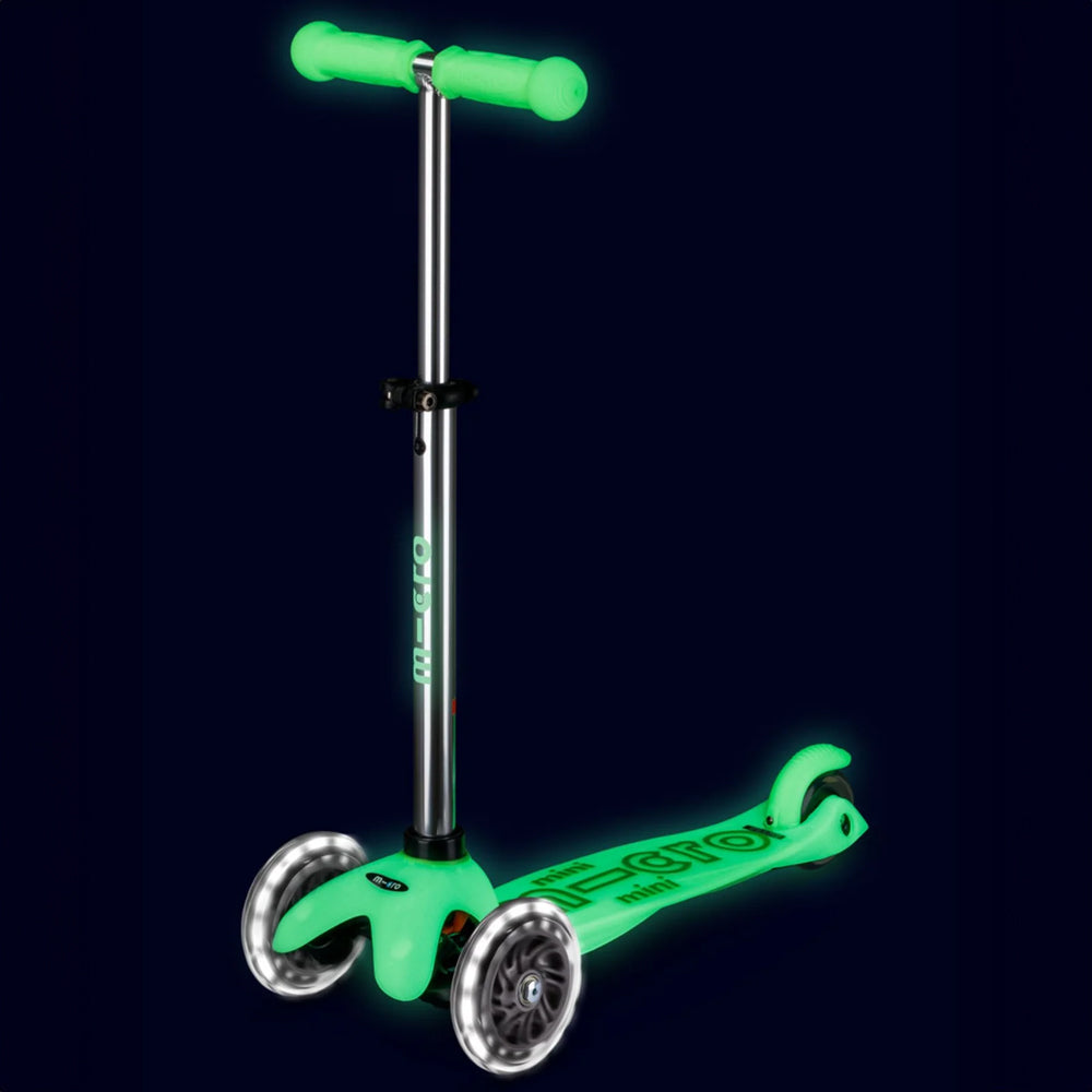 Micro Mini Deluxe Glow LED Scooter for Kids - Light Up Electric Ride On Toy for Boys & Girls Ages 3-8 - Perfect for Nighttime Fun, Outdoor Play, and Birthday Gifts