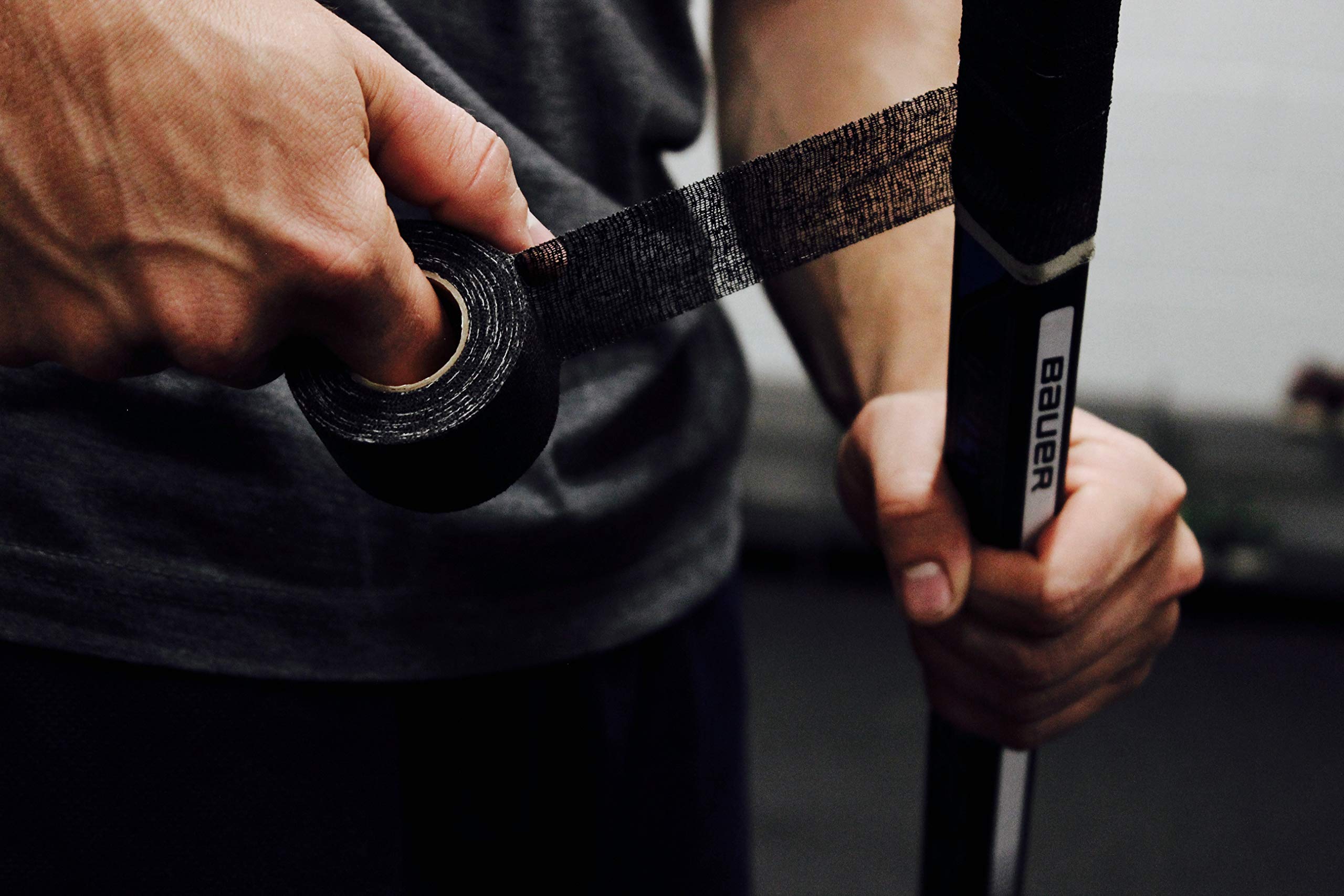 Howies Hockey Tape - Black Pro Grip Hockey Tape (12 Pack) - Premium Stick Grip for Hockey Players, Perfect for Game & Practice Use