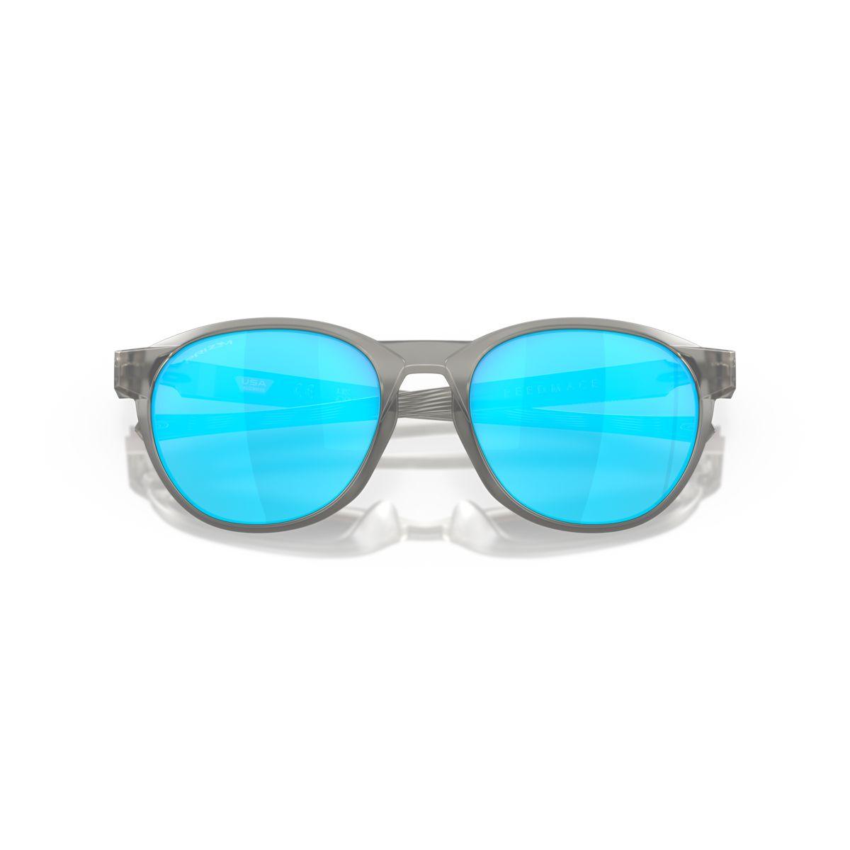 Oakley Reedmace Matte Grey Ink/Prizm Sapphire Polarized Sunglasses 0OO9126F 912603 - Stylish UV Protection for Outdoor Sports & Driving